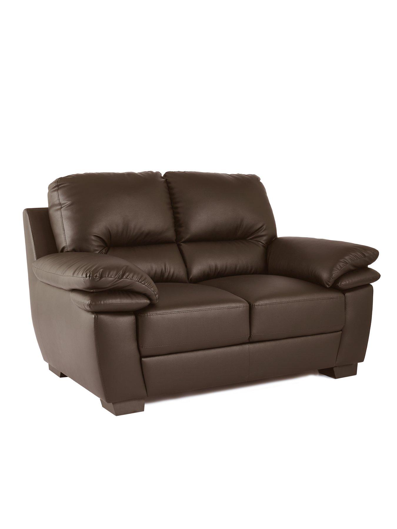 Image 3 of 6 of Very Home Leona 2 Seater Faux Leather Sofa - FSC&reg; Certified