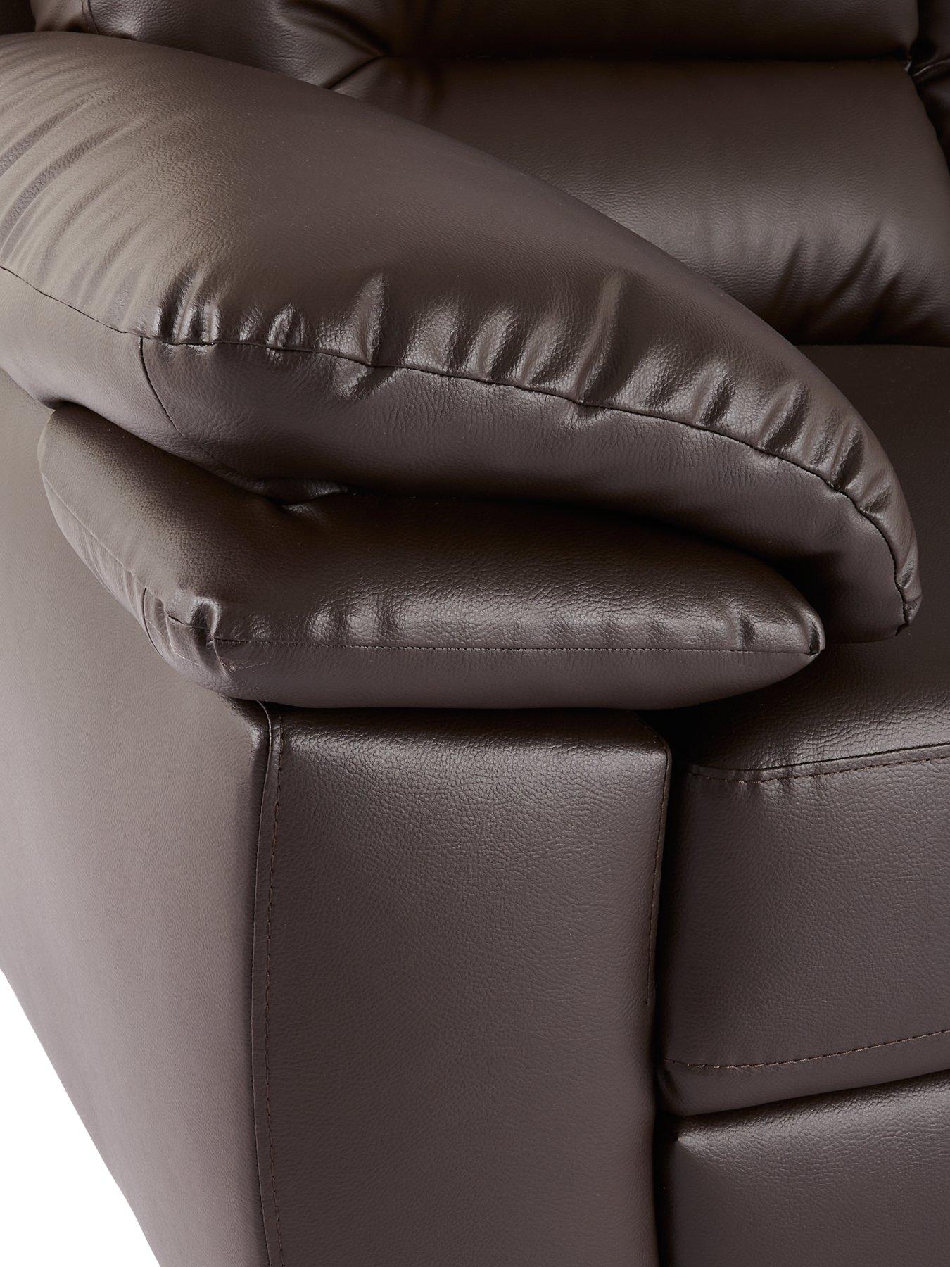 Image 4 of 6 of Very Home Leona 2 Seater Faux Leather Sofa - FSC&reg; Certified