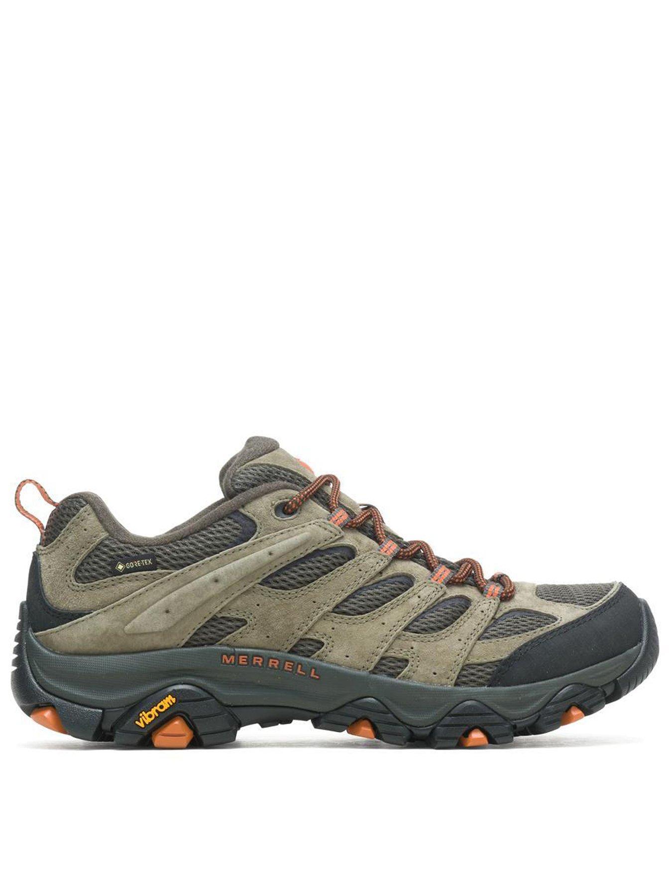  image of merrell-mens-moab-goretex-hiking-shoes--green