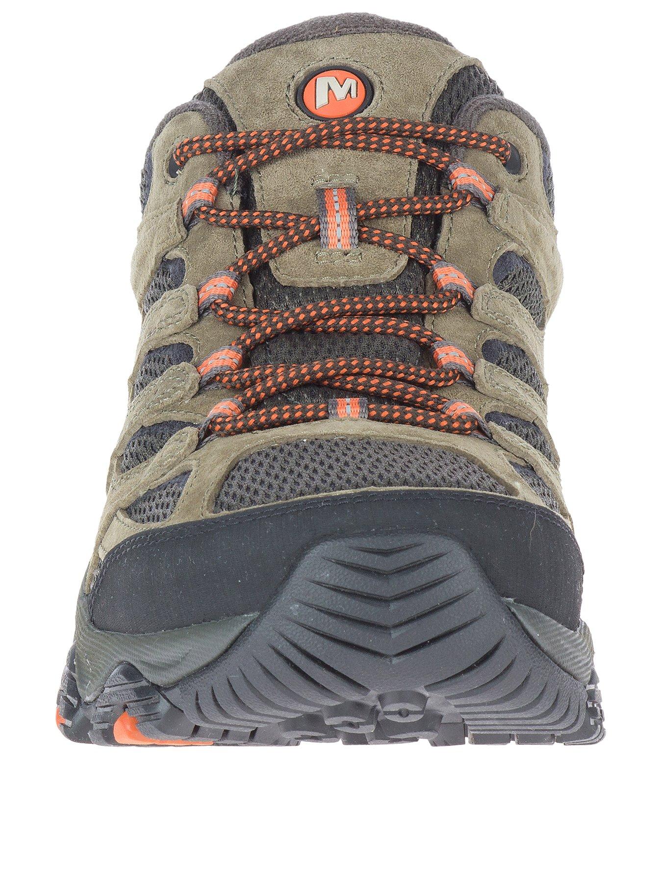  image of merrell-mens-moab-goretex-hiking-shoes--green