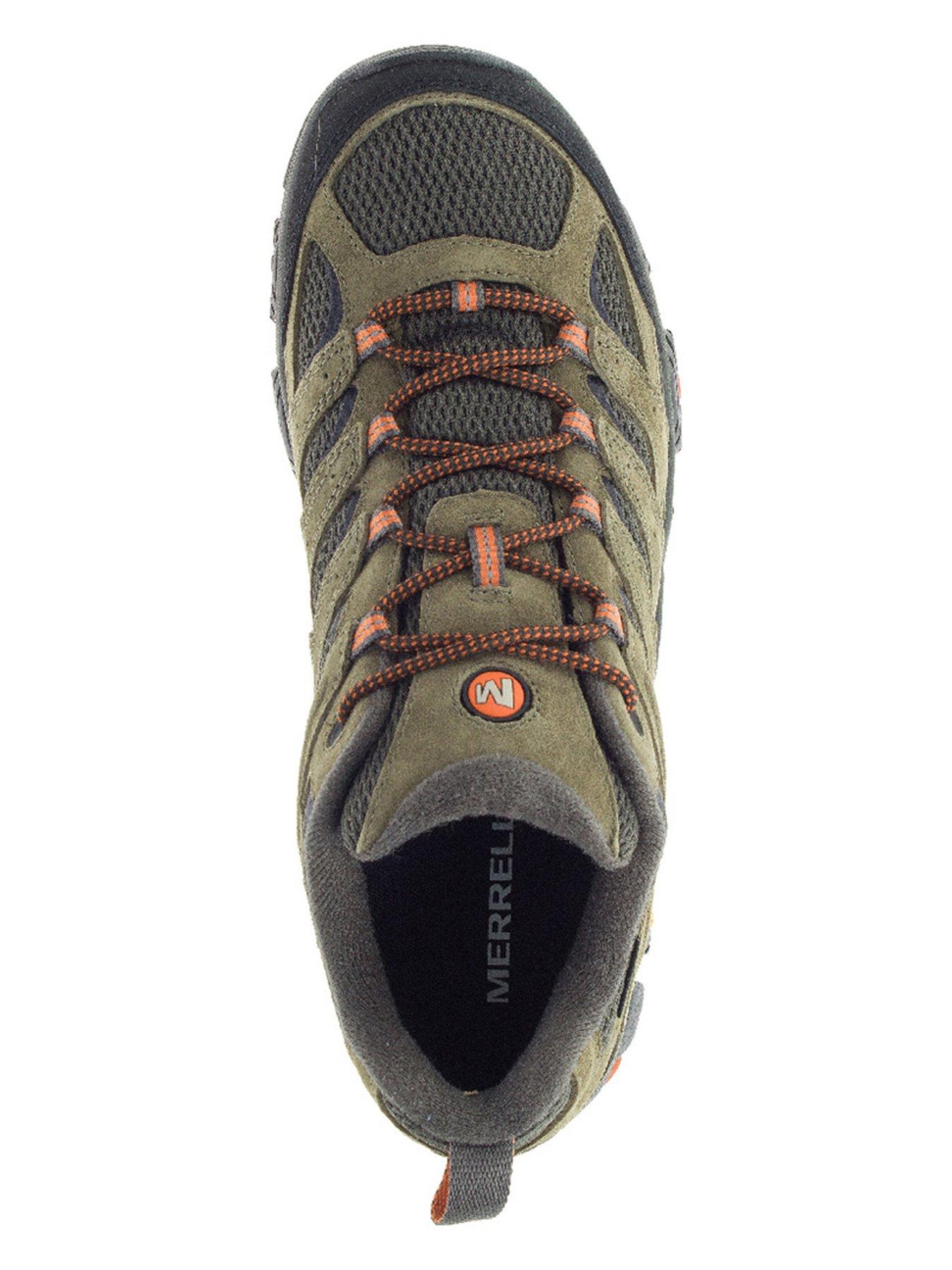  image of merrell-mens-moab-goretex-hiking-shoes--green