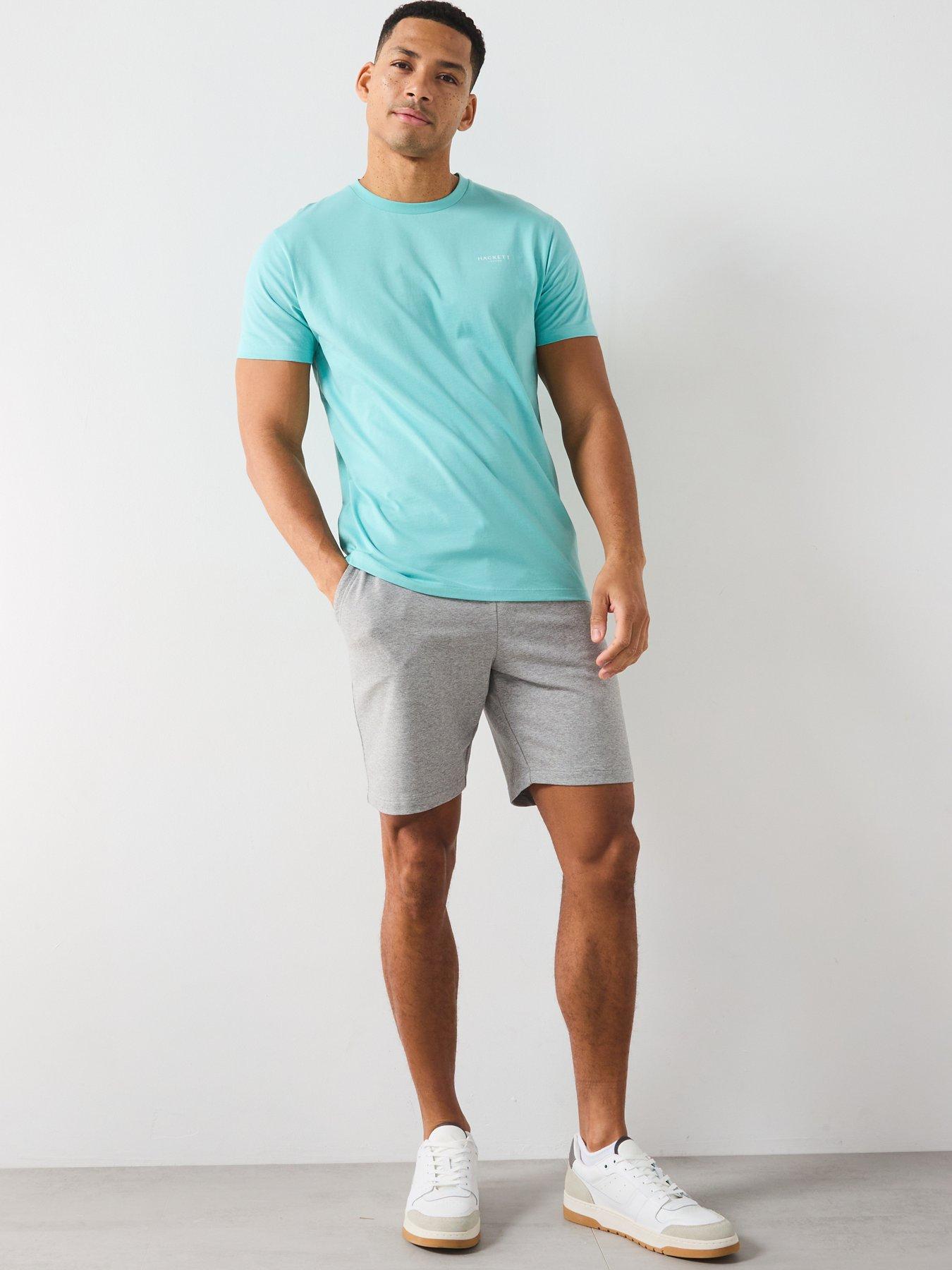  image of hackett-logo-sweatshorts-dark-grey