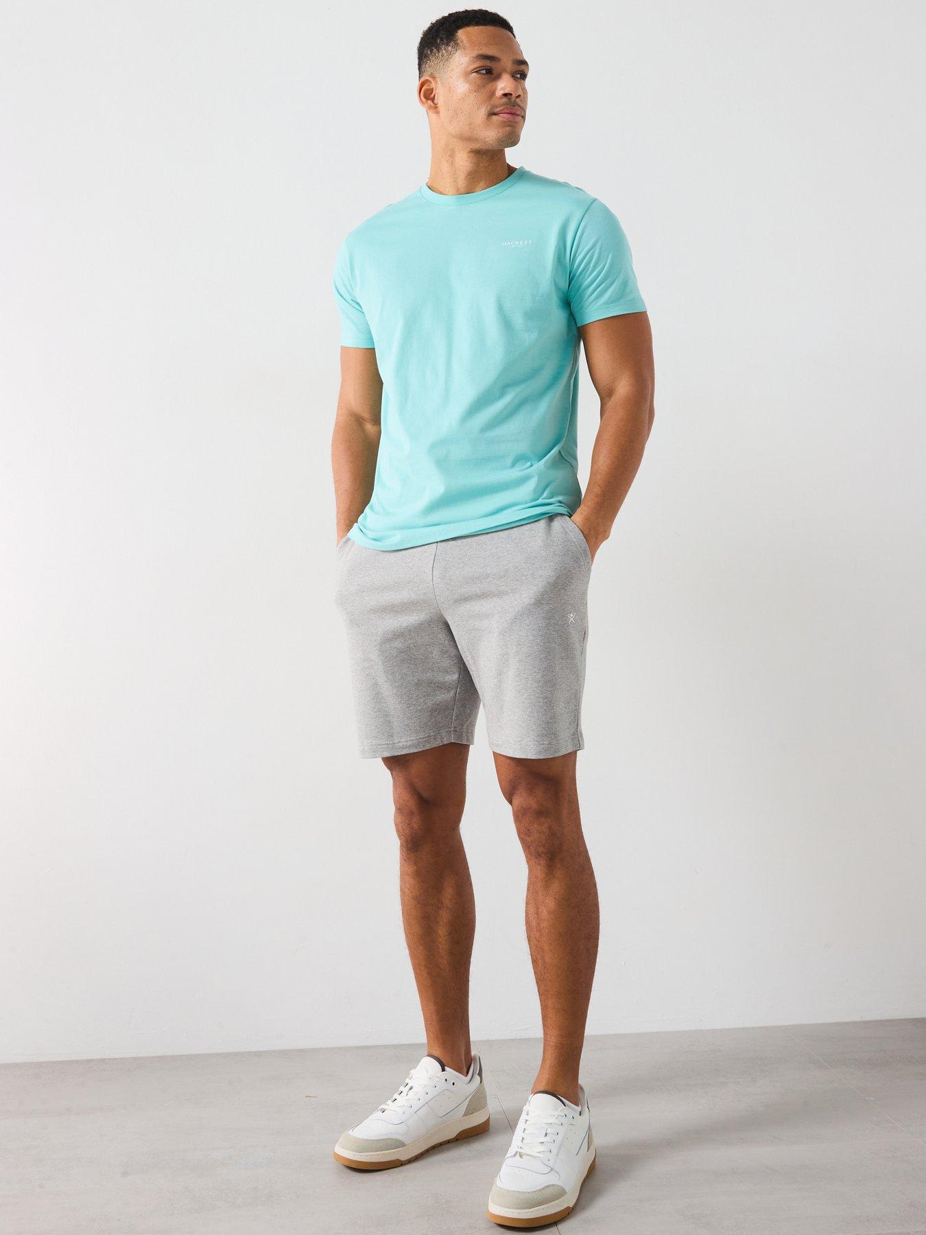  image of hackett-logo-sweatshorts-dark-grey