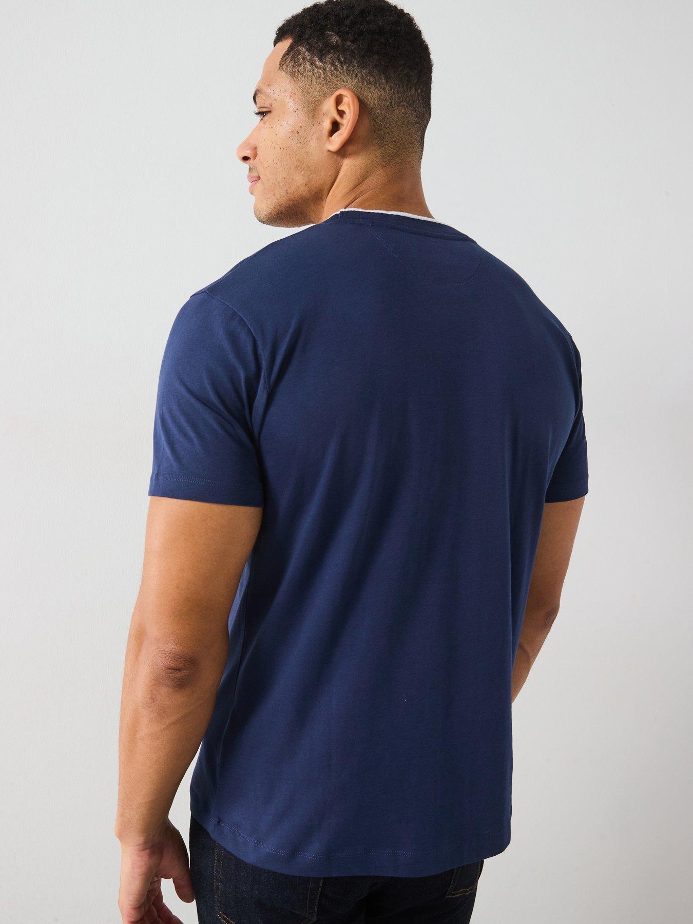  image of hackett-heritage-number-t-shirt-navy
