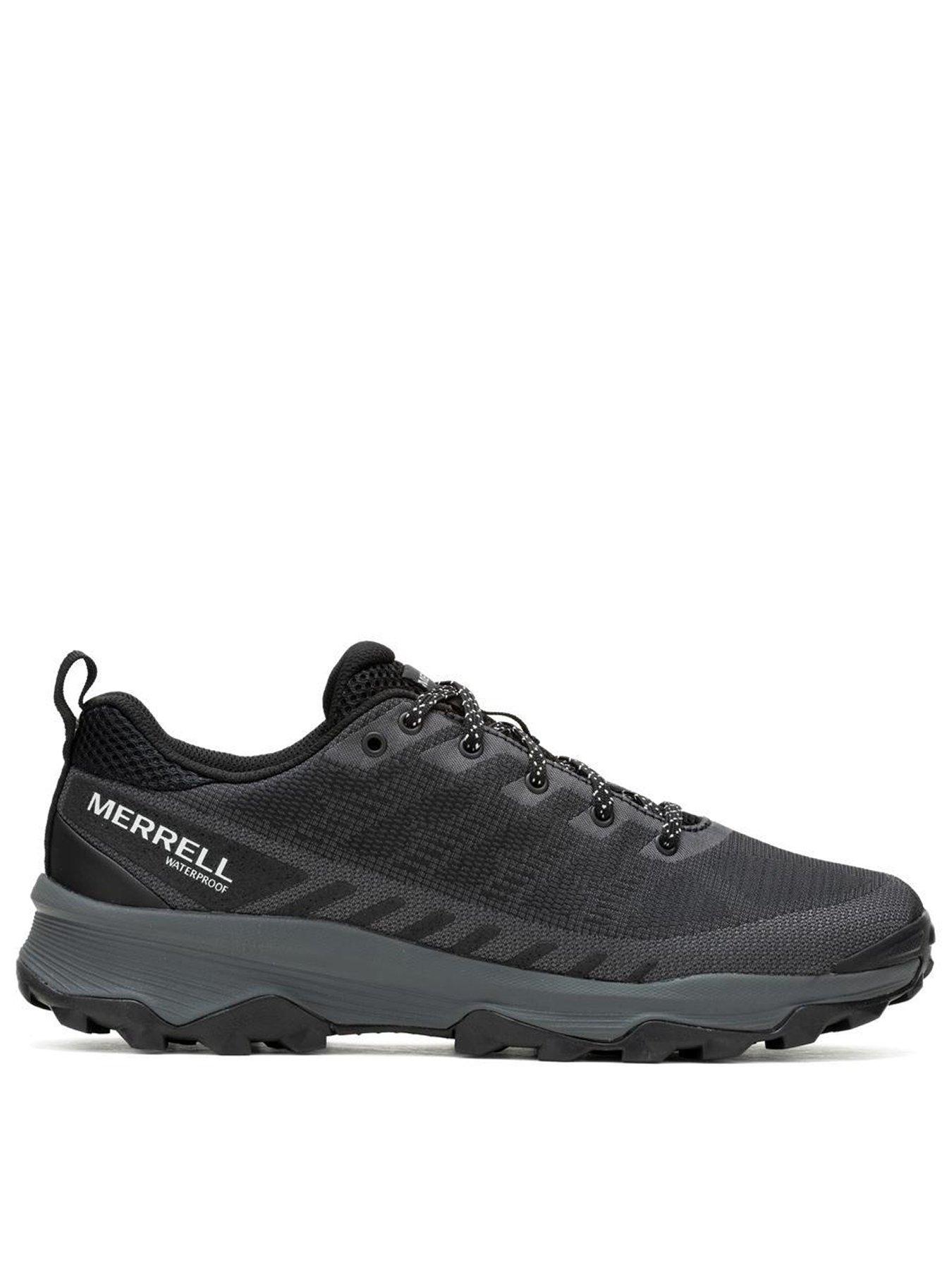  image of merrell-mens-speed-waterproof-walking-shoes-black