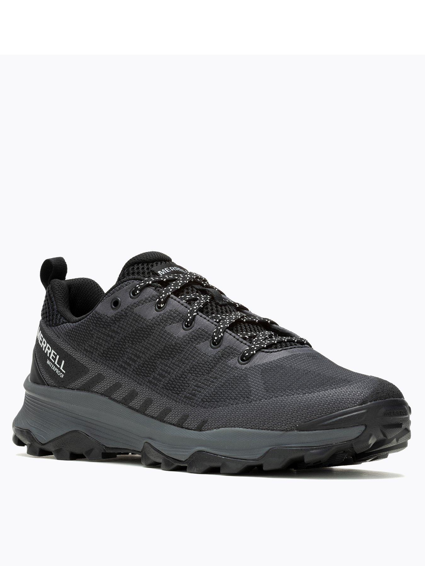  image of merrell-mens-speed-waterproof-walking-shoes-black