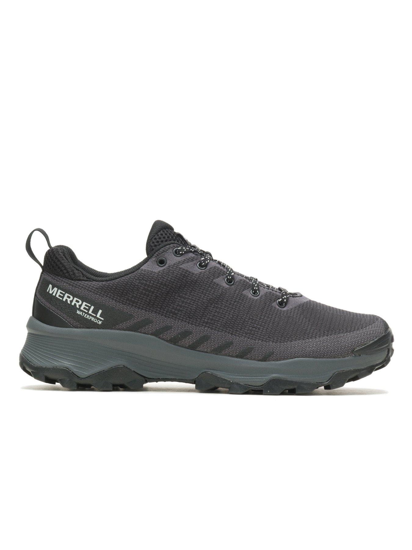  image of merrell-mens-speed-waterproof-walking-shoes-black