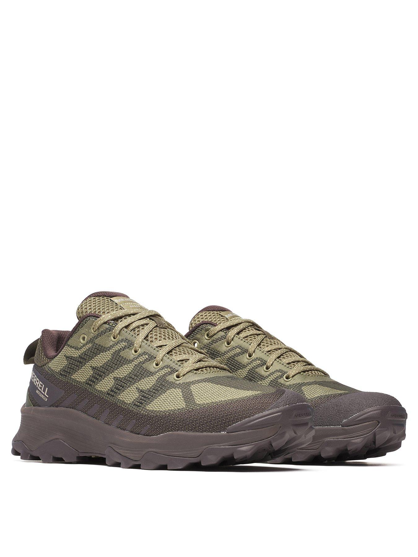  image of merrell-mens-speed-waterproof-hiking-shoes-grey