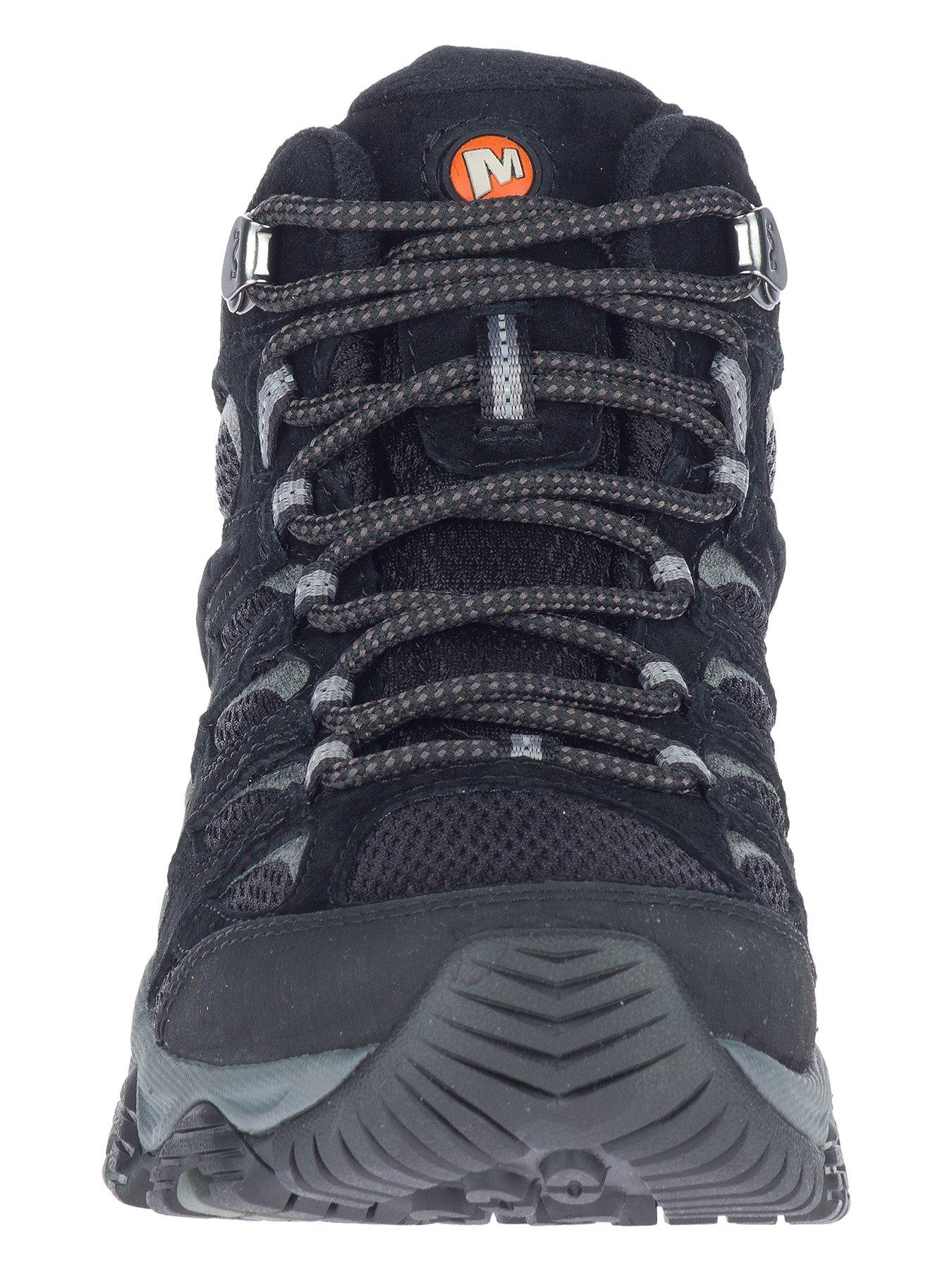  image of merrell-womens-moab-mid-goretex-hiking-boots-blackgrey