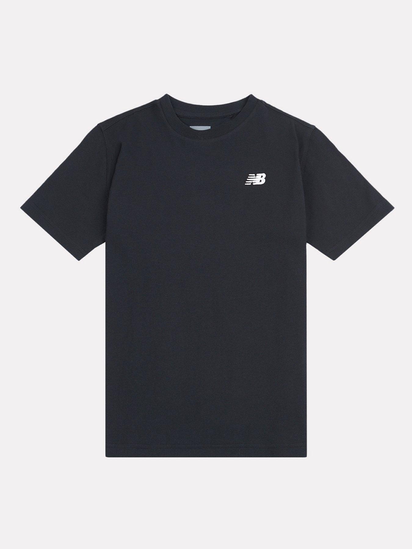  image of new-balance-junior-girls-jersey-small-logo-tee-black