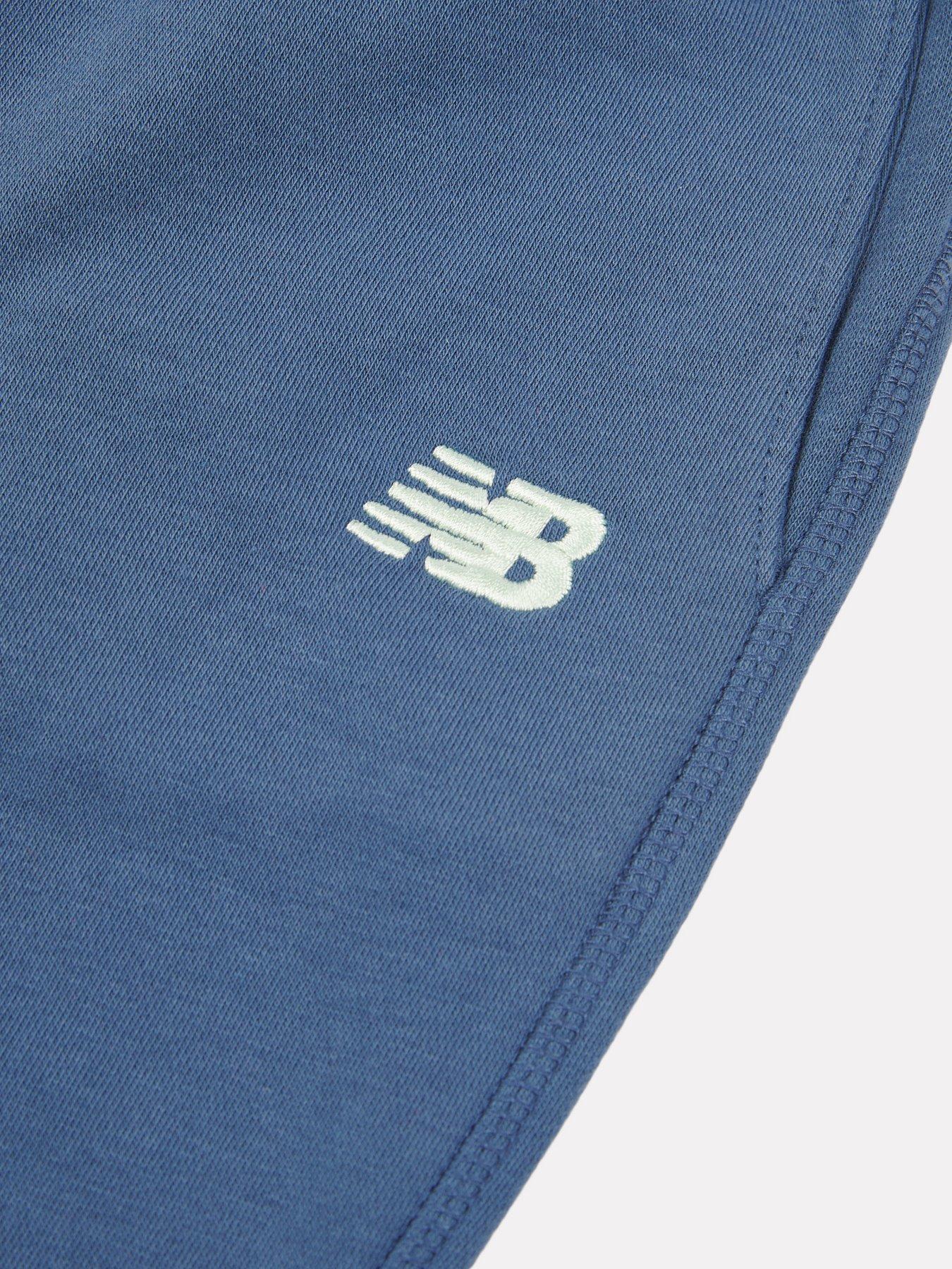 Image 5 of 5 of New Balance Junior Girls Small Logo Zip Hoodie and Jogger Set - Navy