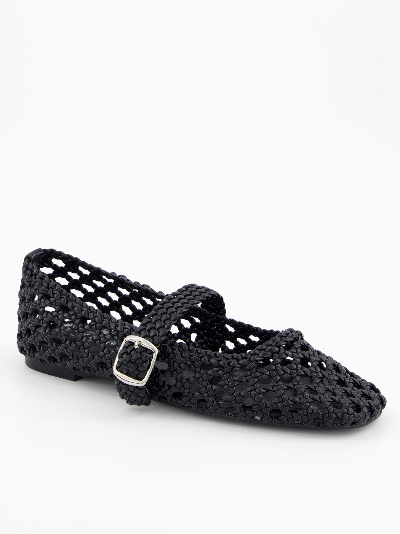 undefined Winoma Woven Flat Shoe - Black