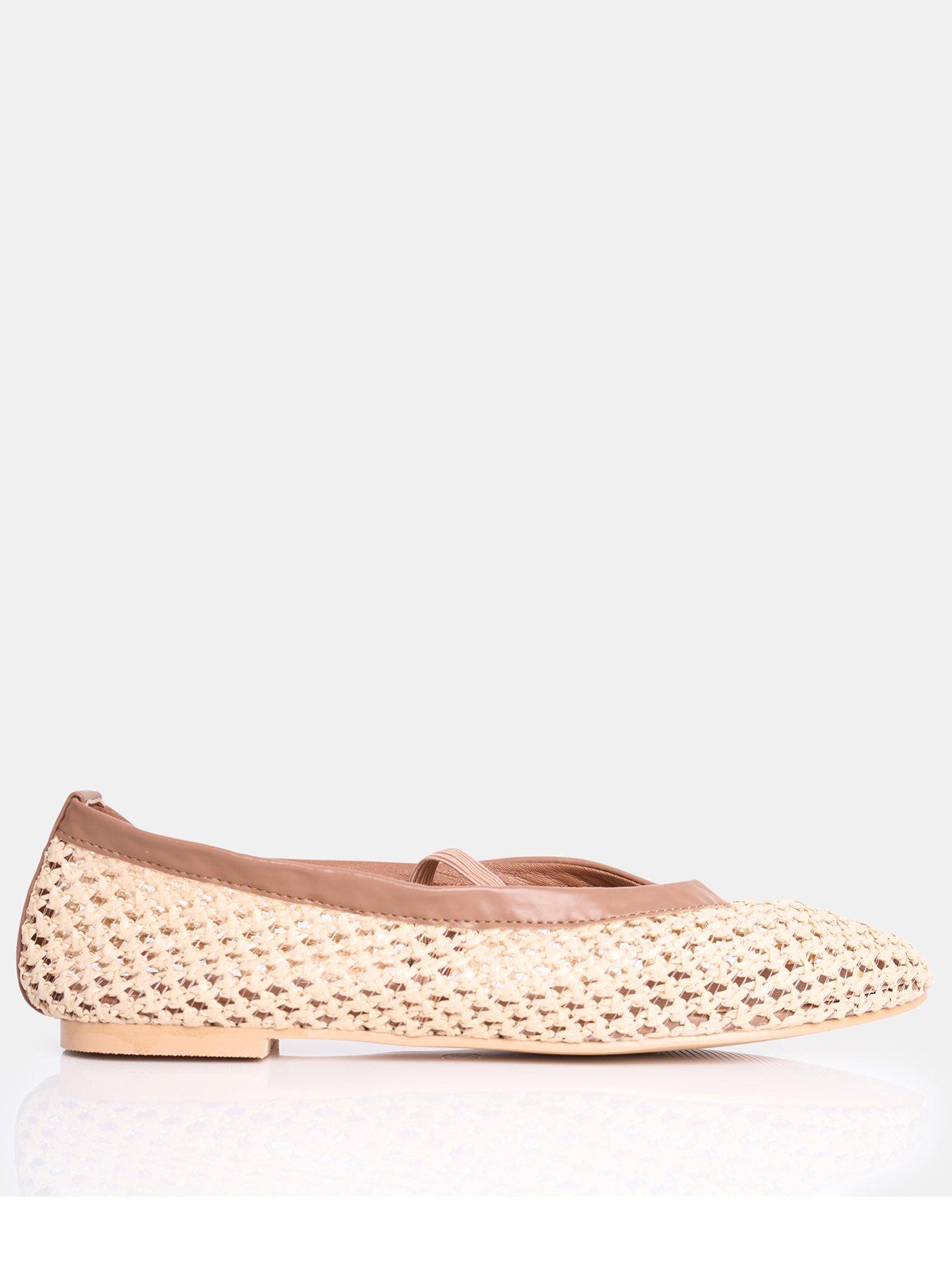 front image of public-desire-river-woven-flat-shoe-natural