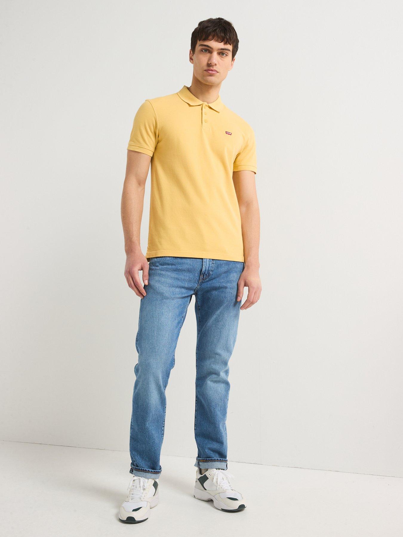  image of levis-housemark-logo-polo-shirt--yellow