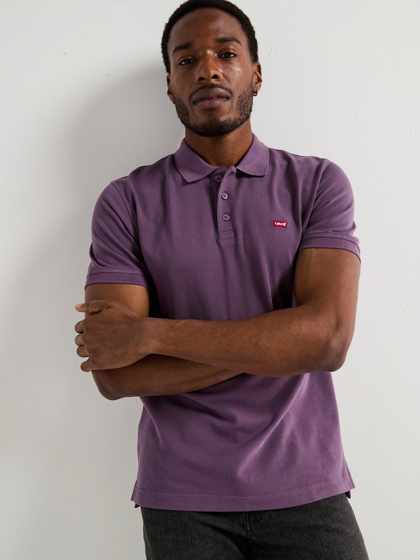 undefined Housemark Logo Polo Shirt- Purple