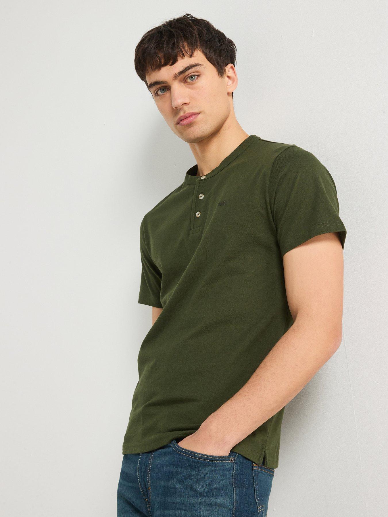 levis-henley-short-sleeve-t-shirt-dark-green