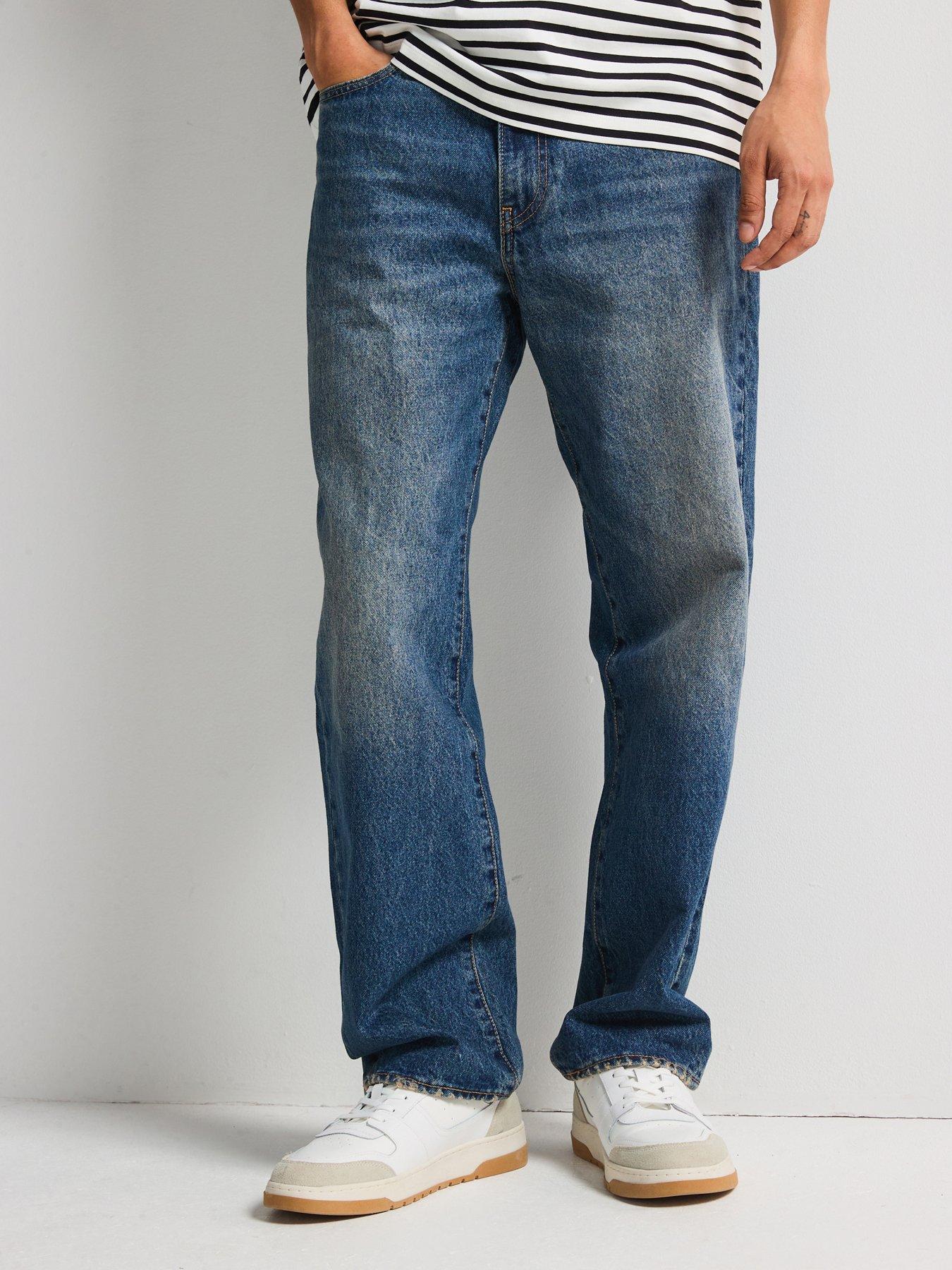 Levi's 568 Loose Straight Fit Jeans - Aisle Seat - Dark Blue
