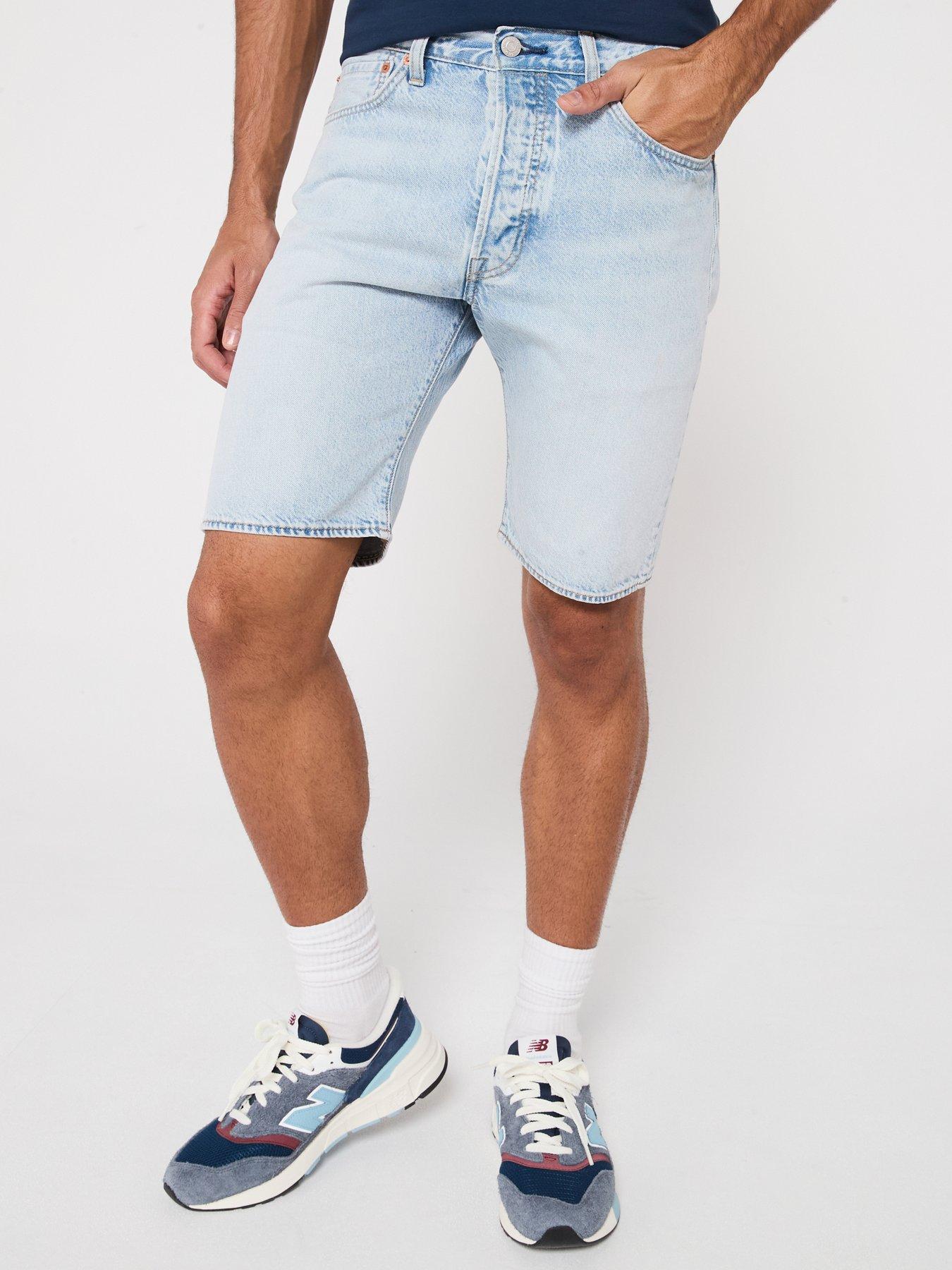 Image 1 of 5 of Levi's 501 Original Regular Fit Denim Shorts- Light Thread Ltwt- Light Blue