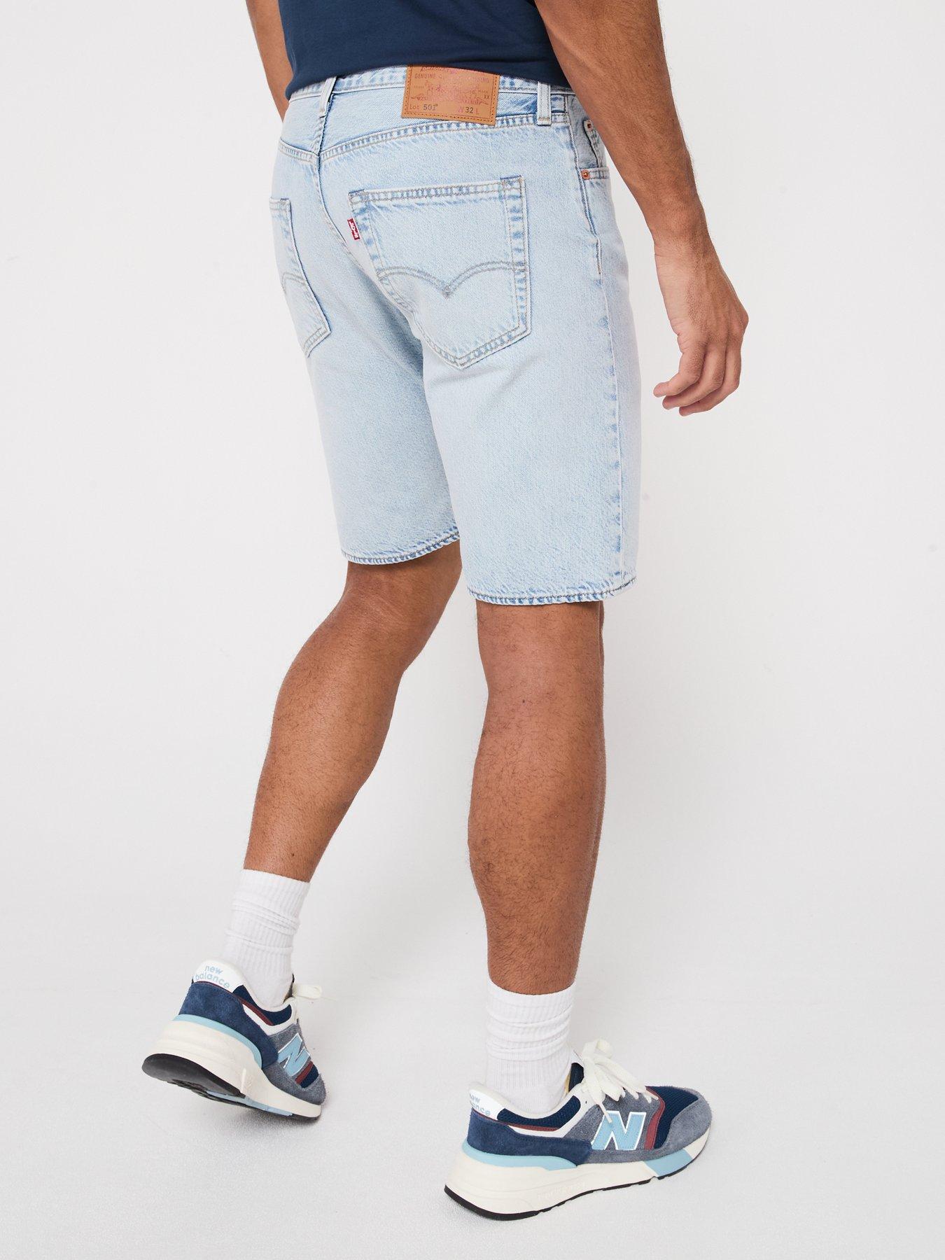Image 2 of 5 of Levi's 501 Original Regular Fit Denim Shorts- Light Thread Ltwt- Light Blue