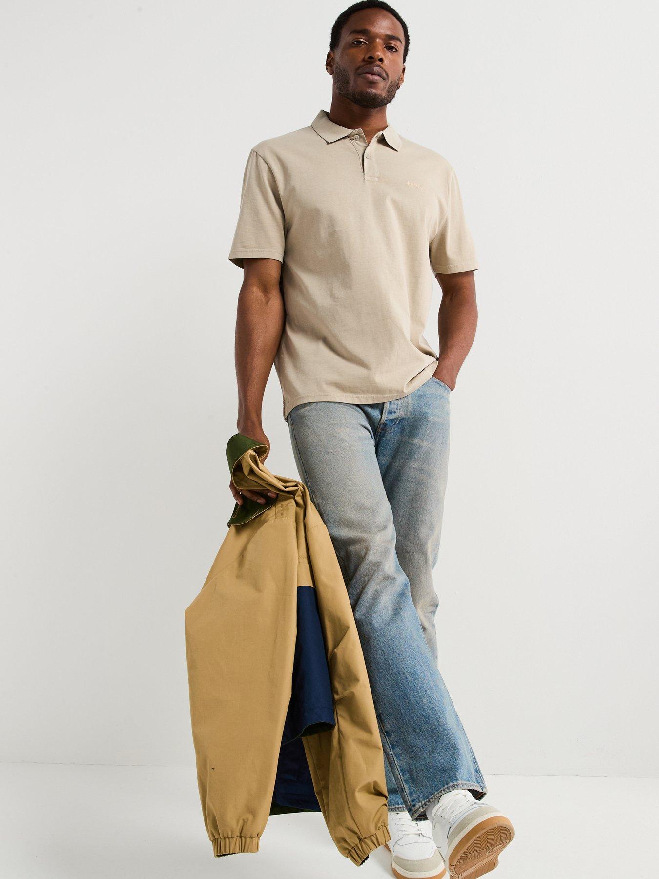  image of levis-authentic-relaxed-fit-polo-shirt--natural