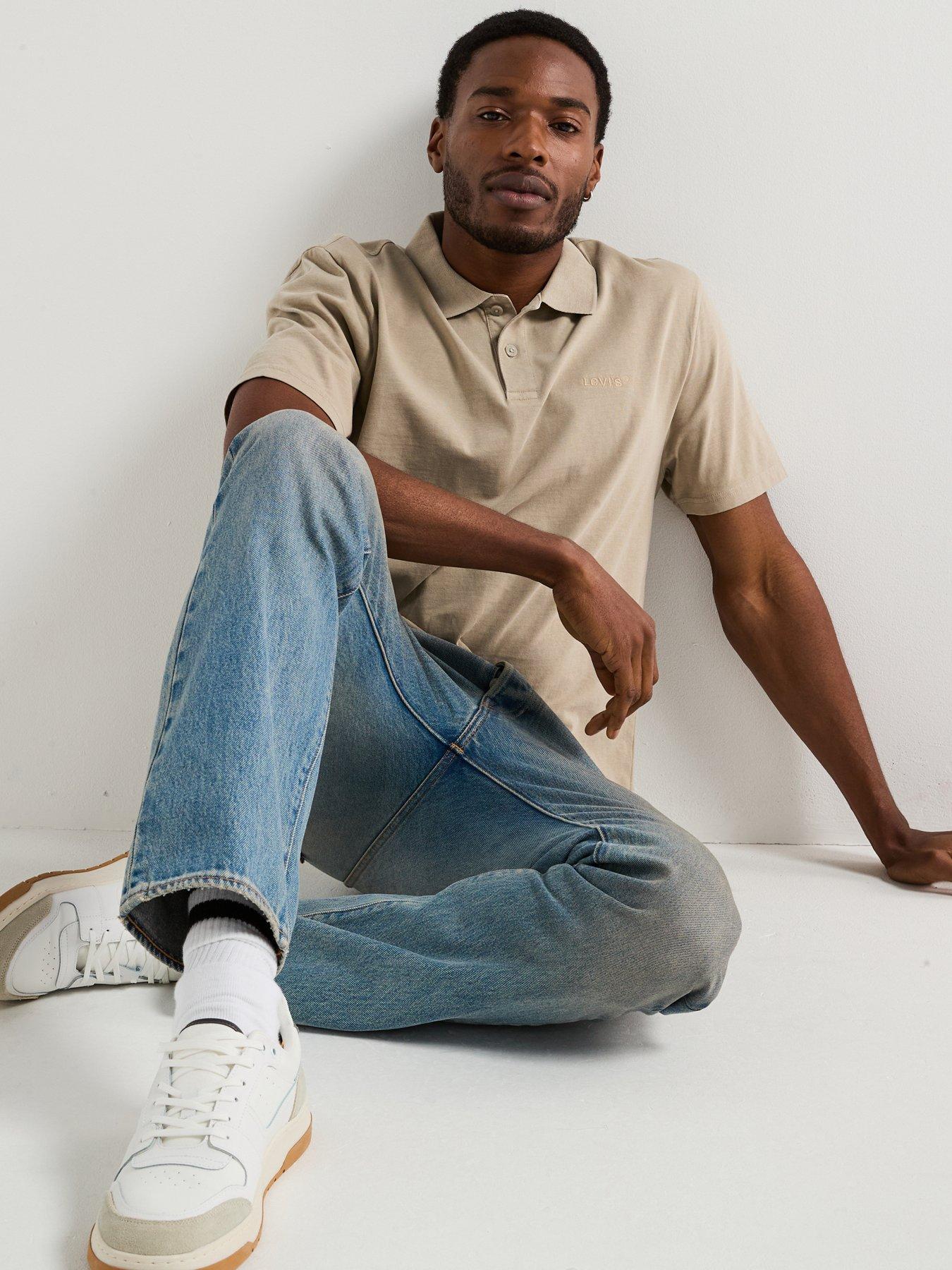  image of levis-authentic-relaxed-fit-polo-shirt--natural