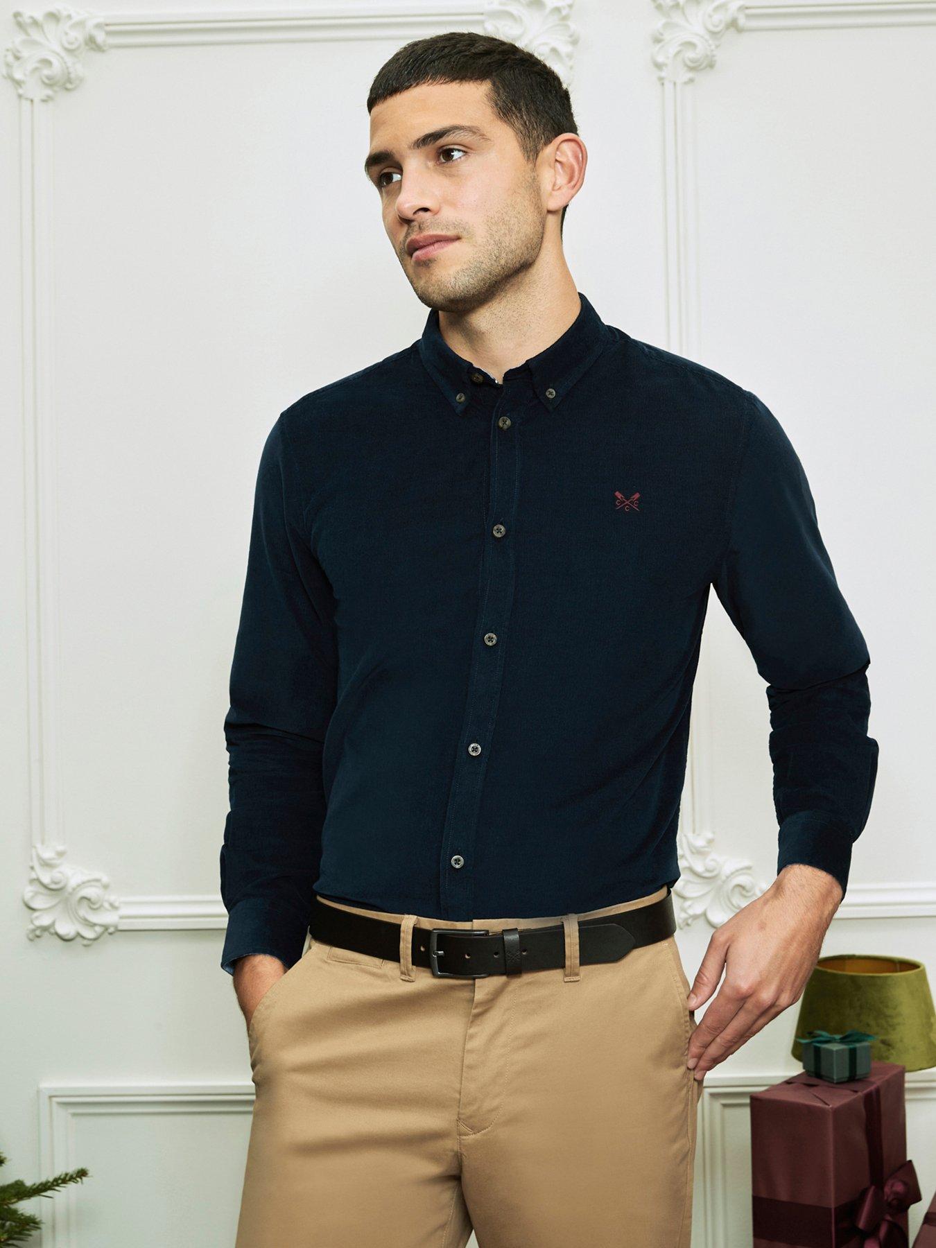 crew-clothing-cotton-corduroy-shirt--navy