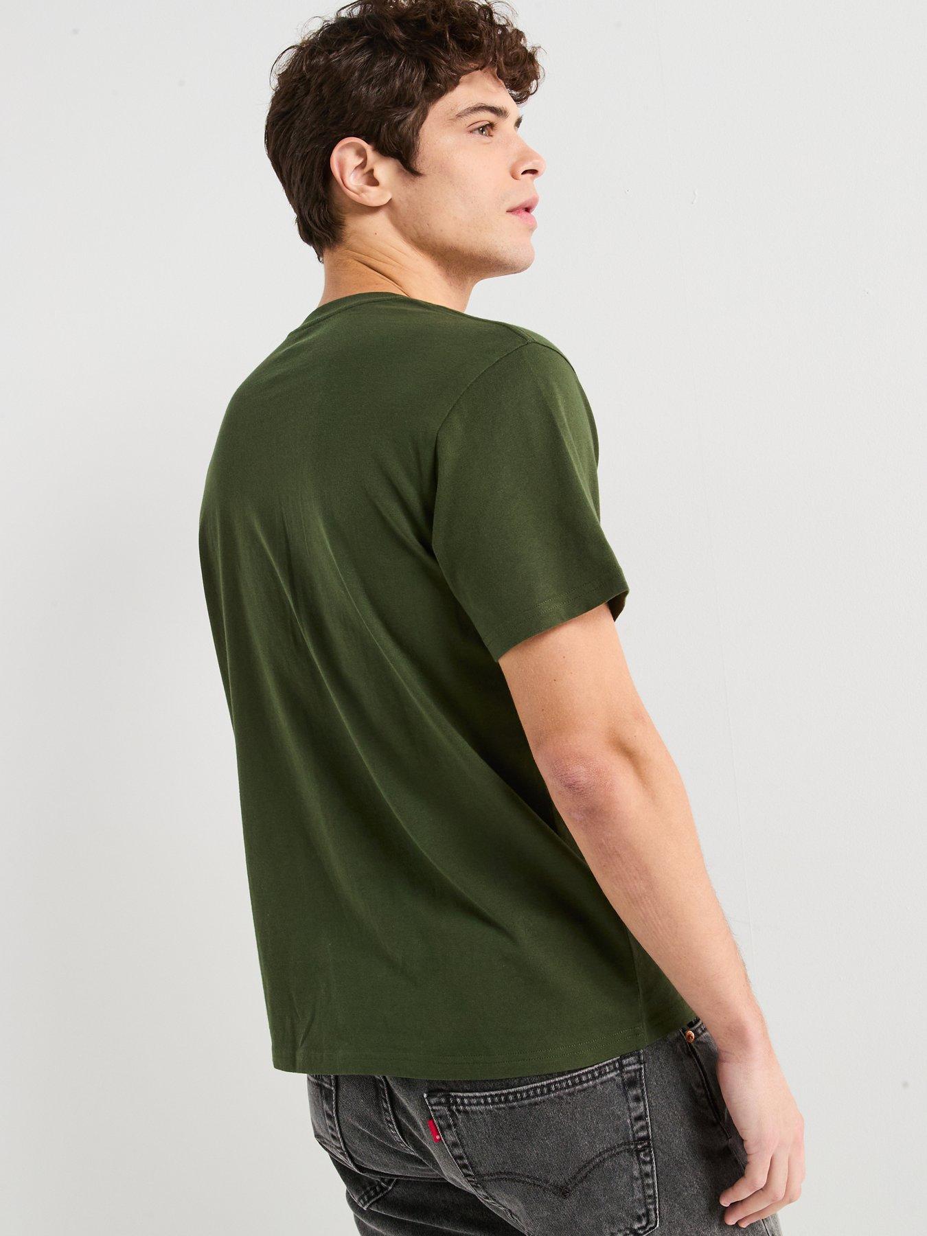  image of levis-relaxed-fit-short-sleeve-t-shirt--dark-green