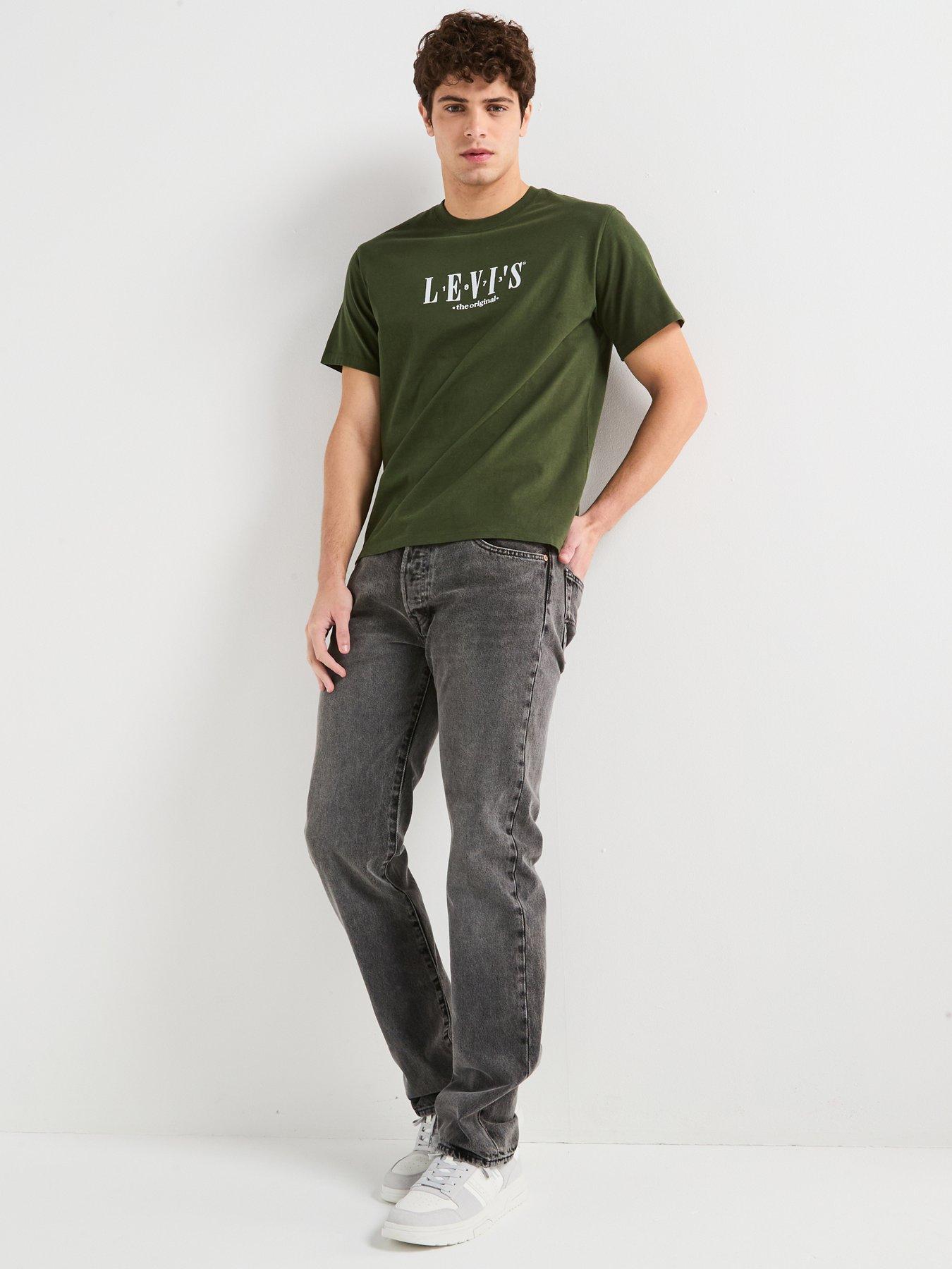  image of levis-relaxed-fit-short-sleeve-t-shirt--dark-green