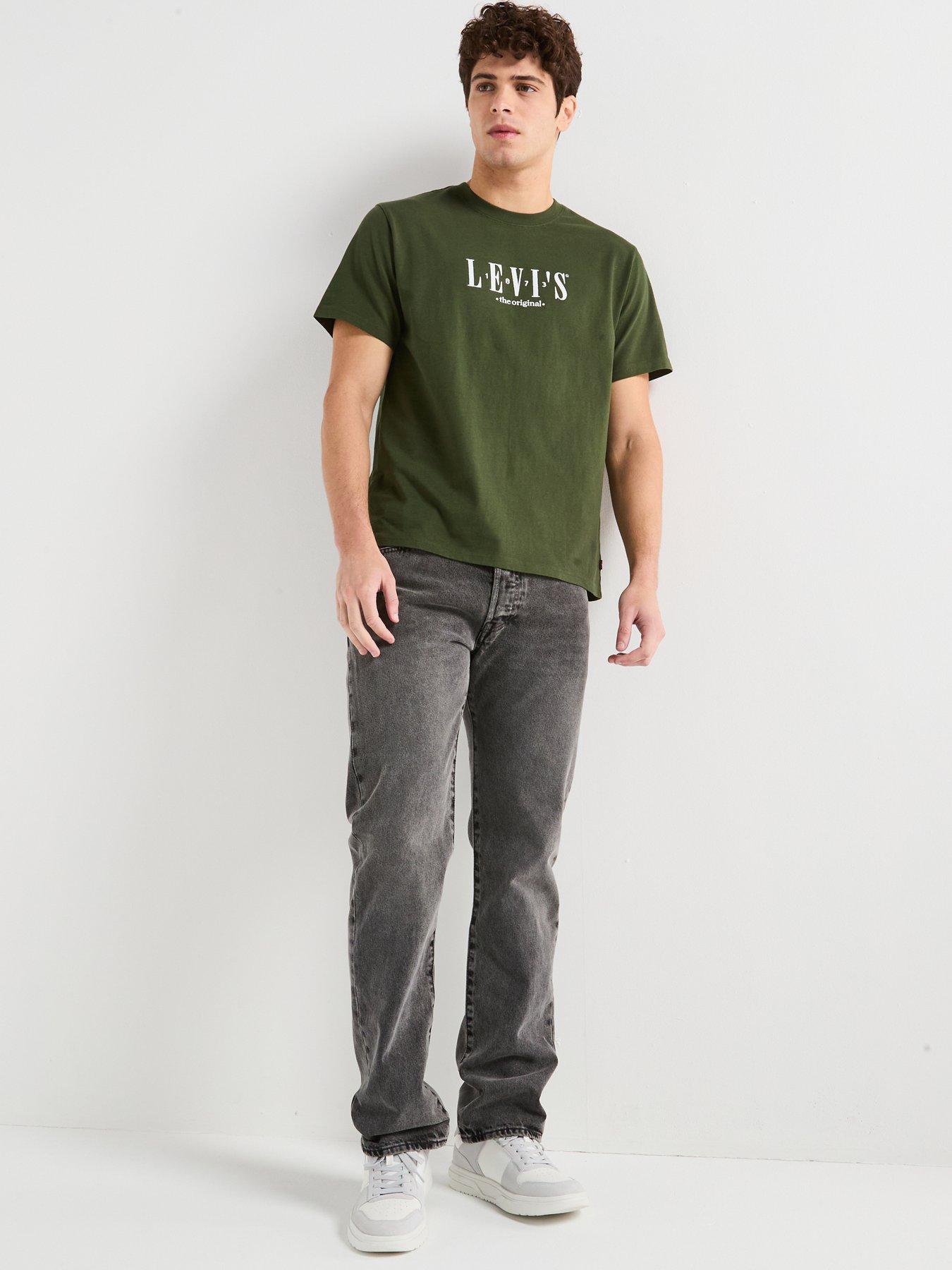  image of levis-relaxed-fit-short-sleeve-t-shirt--dark-green