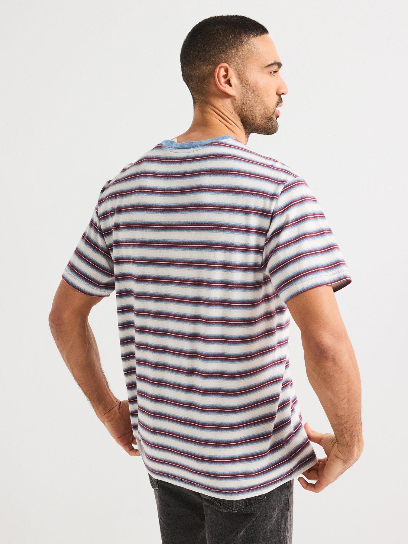  image of levis-red-tab-vintage-stripe-t-shirt-blue