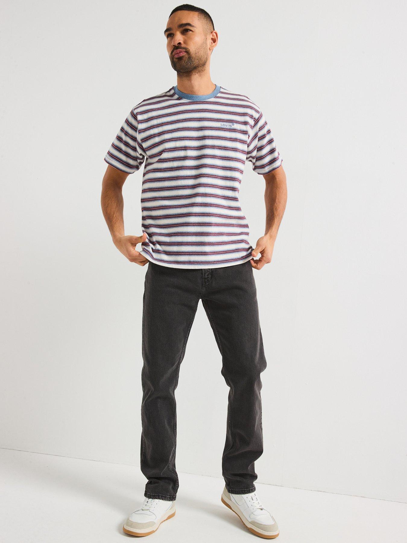  image of levis-red-tab-vintage-stripe-t-shirt-blue
