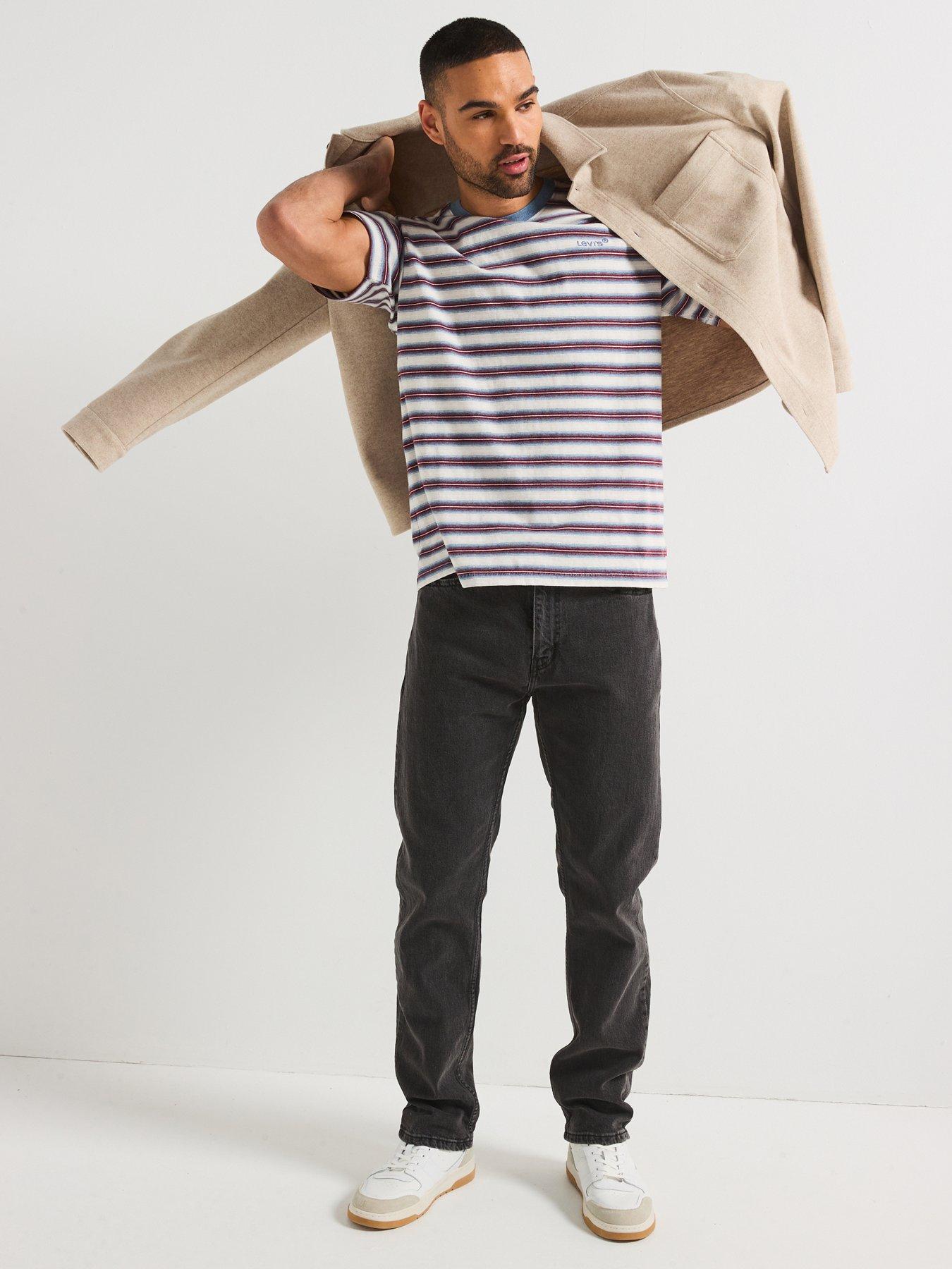  image of levis-red-tab-vintage-stripe-t-shirt-blue