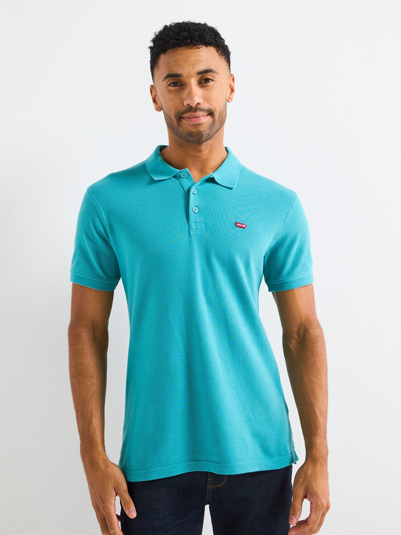 Image 1 of 4 of Levi's Levis Housemark Polo Shirt- Blue
