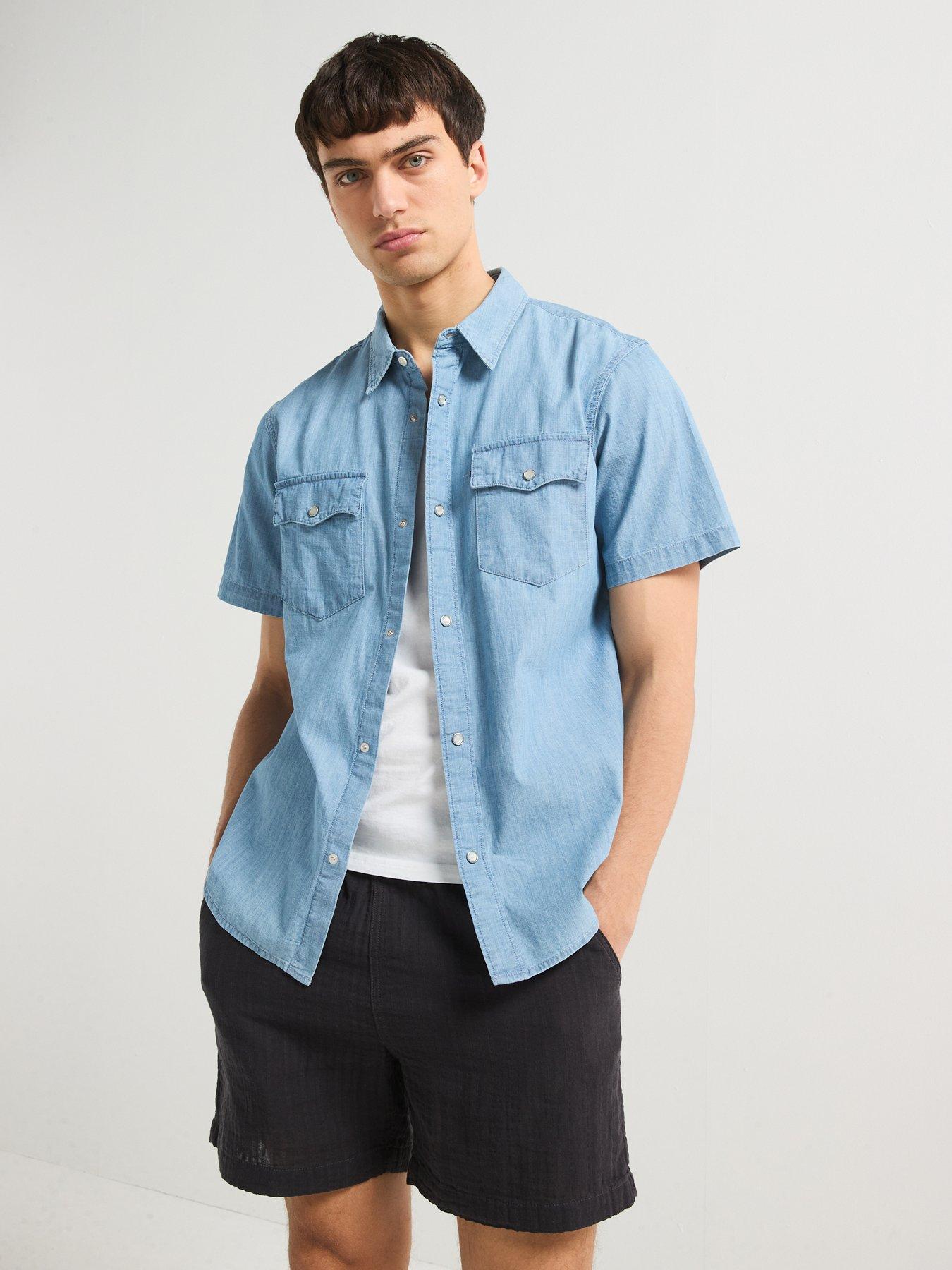 Image 6 of 6 of Levi's Relaxed Fit Short Sleeve Shirt- Blue