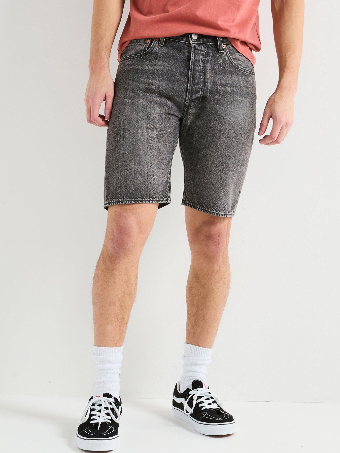 Image 1 of 5 of Levi's 501 Original Regular Fit Denim Shorts- Dark Lane Ltwt- Black