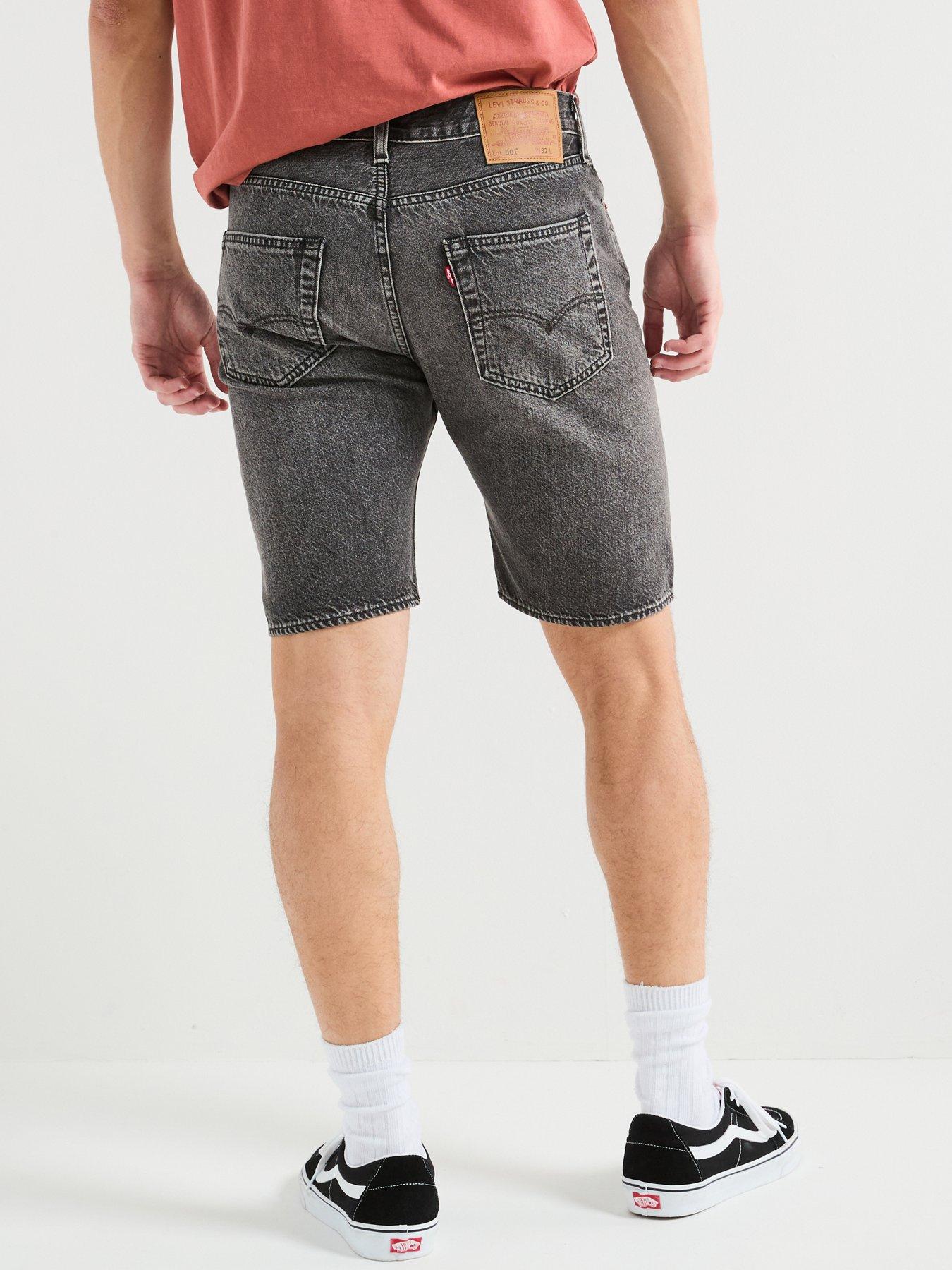 Image 2 of 5 of Levi's 501 Original Regular Fit Denim Shorts- Dark Lane Ltwt- Black