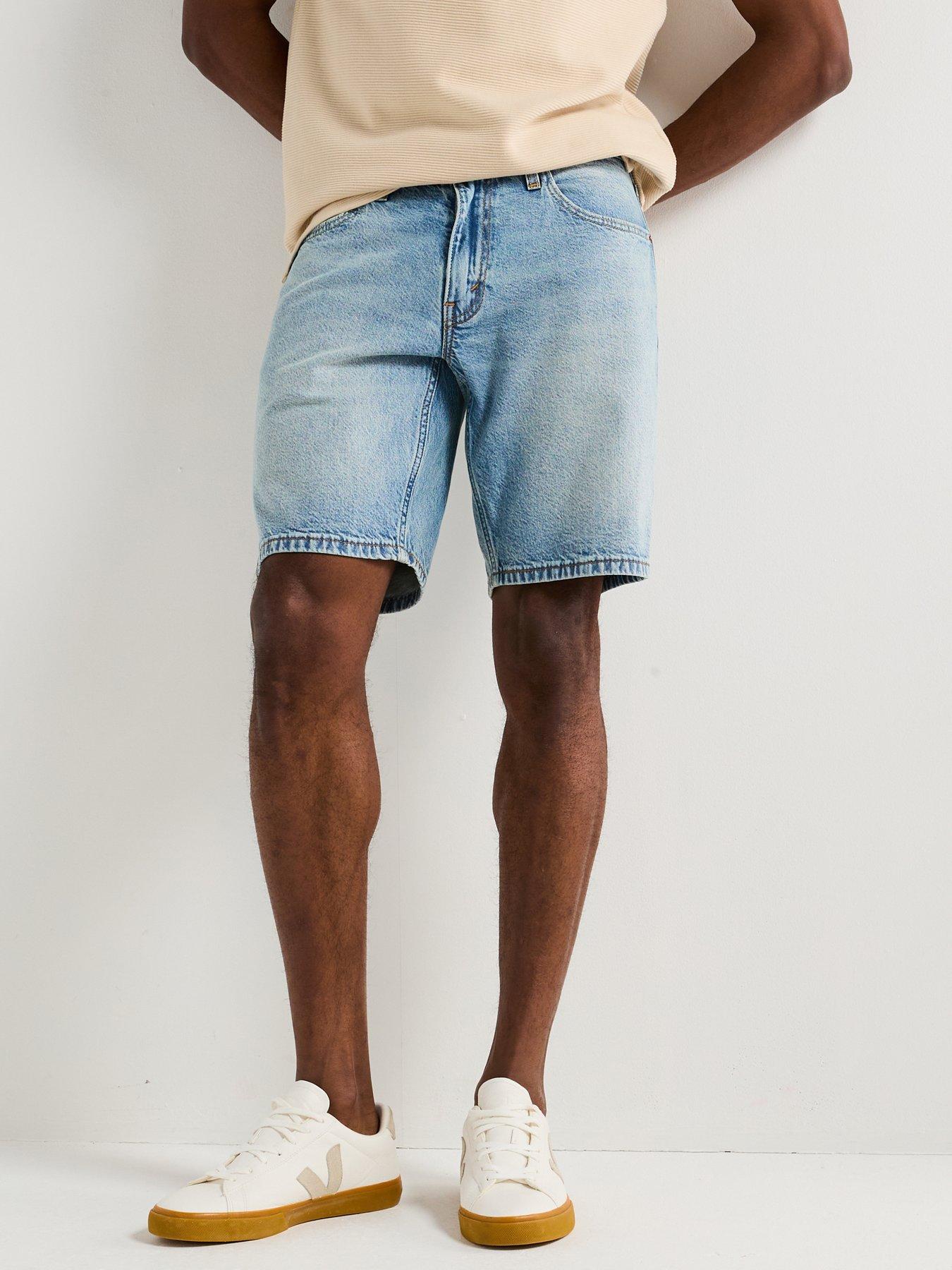 Levi's 445 Stretch Denim Shorts- Atlas Skies- Light Blue