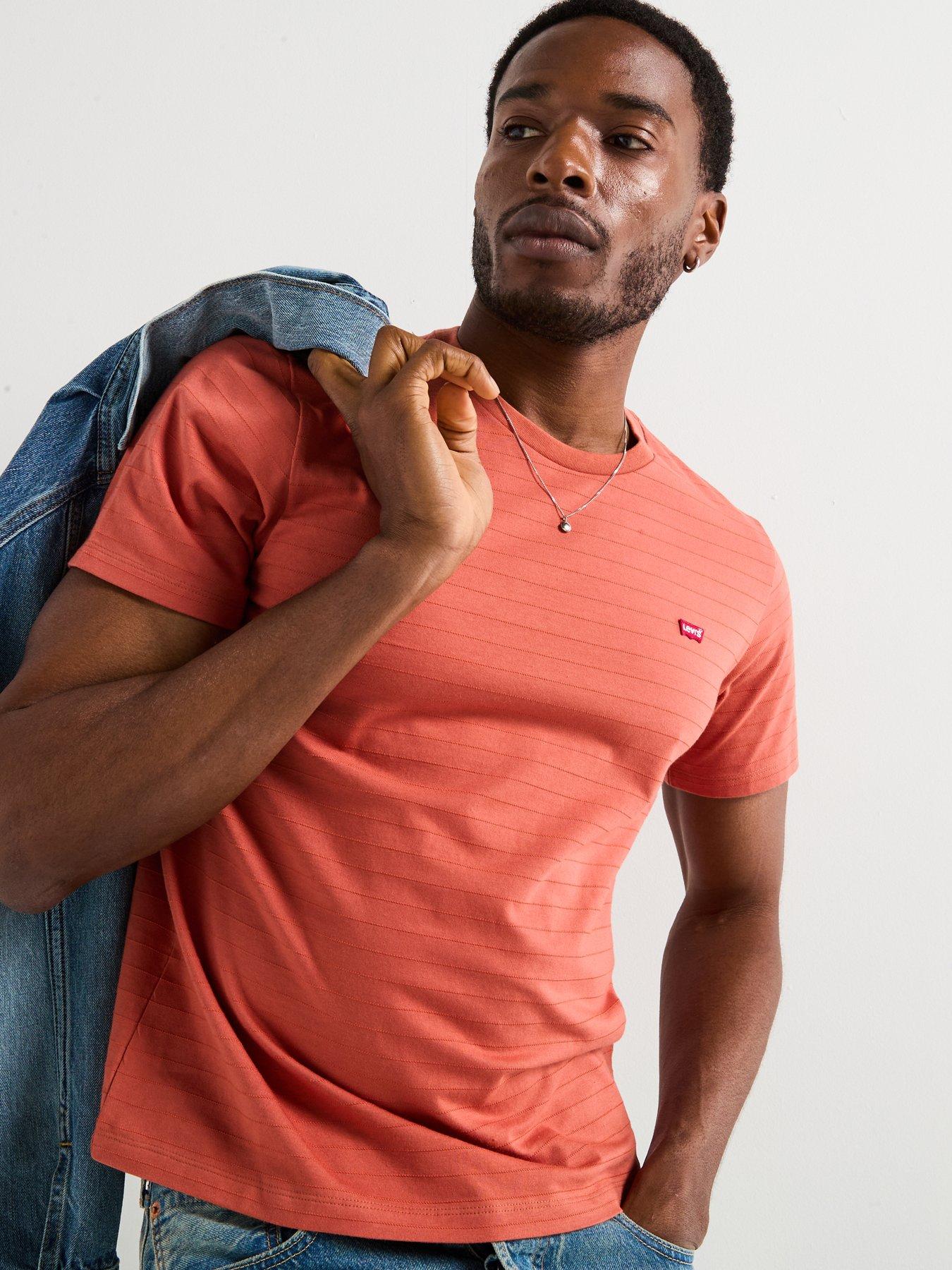  image of levis-original-dobby-short-sleeve-t-shirt--red