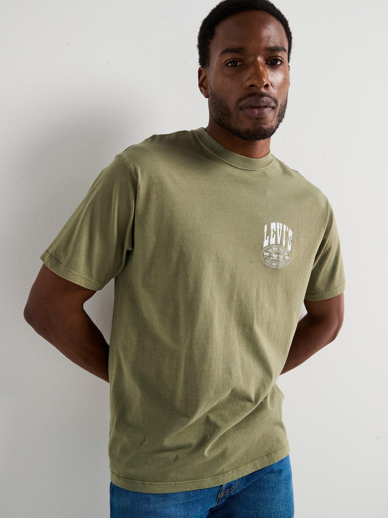  image of levis-western-backhit-graphic-t-shirt--khaki