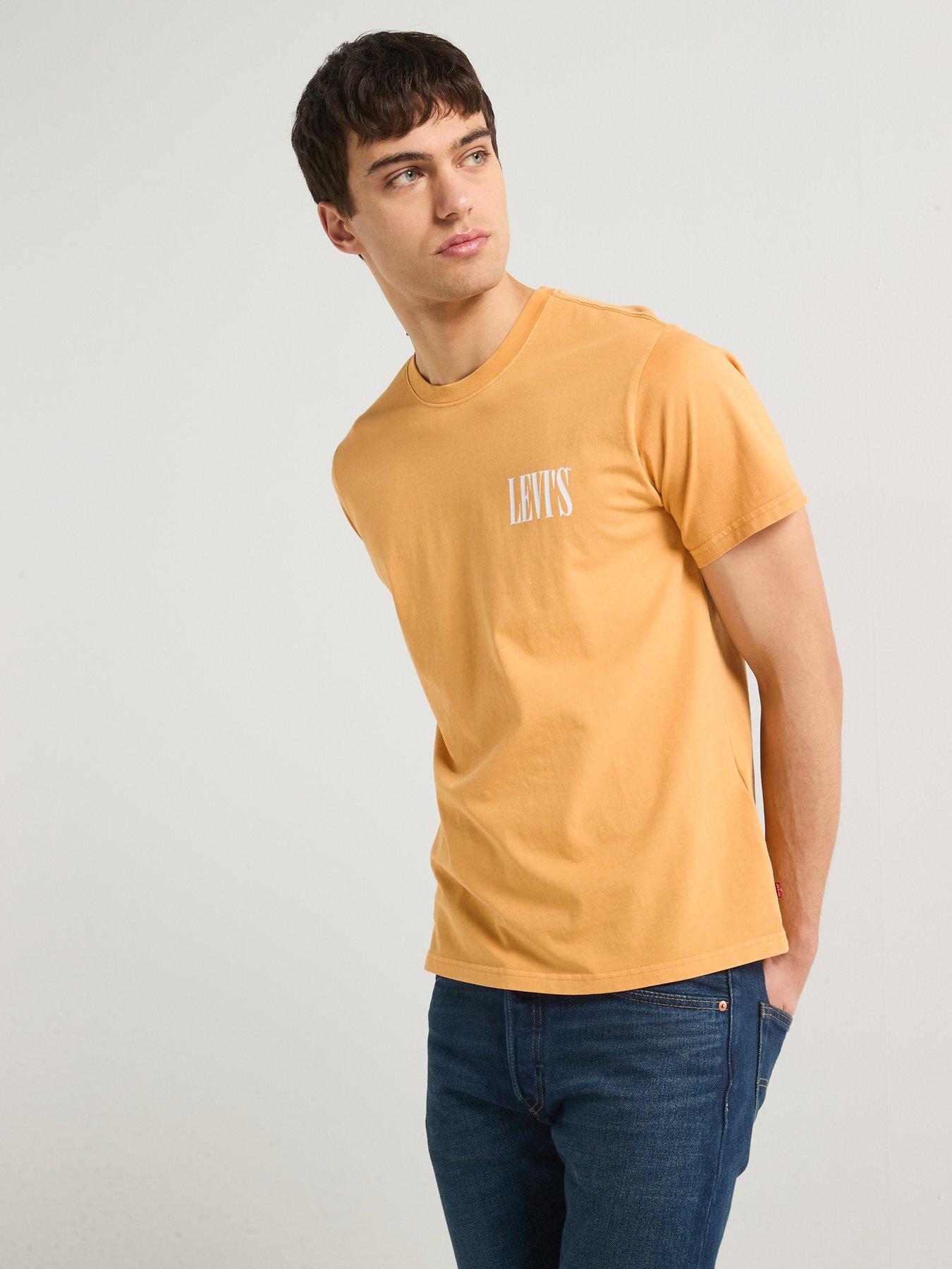 undefined Relaxed Fit Short Sleeve T-Shirt- Orange