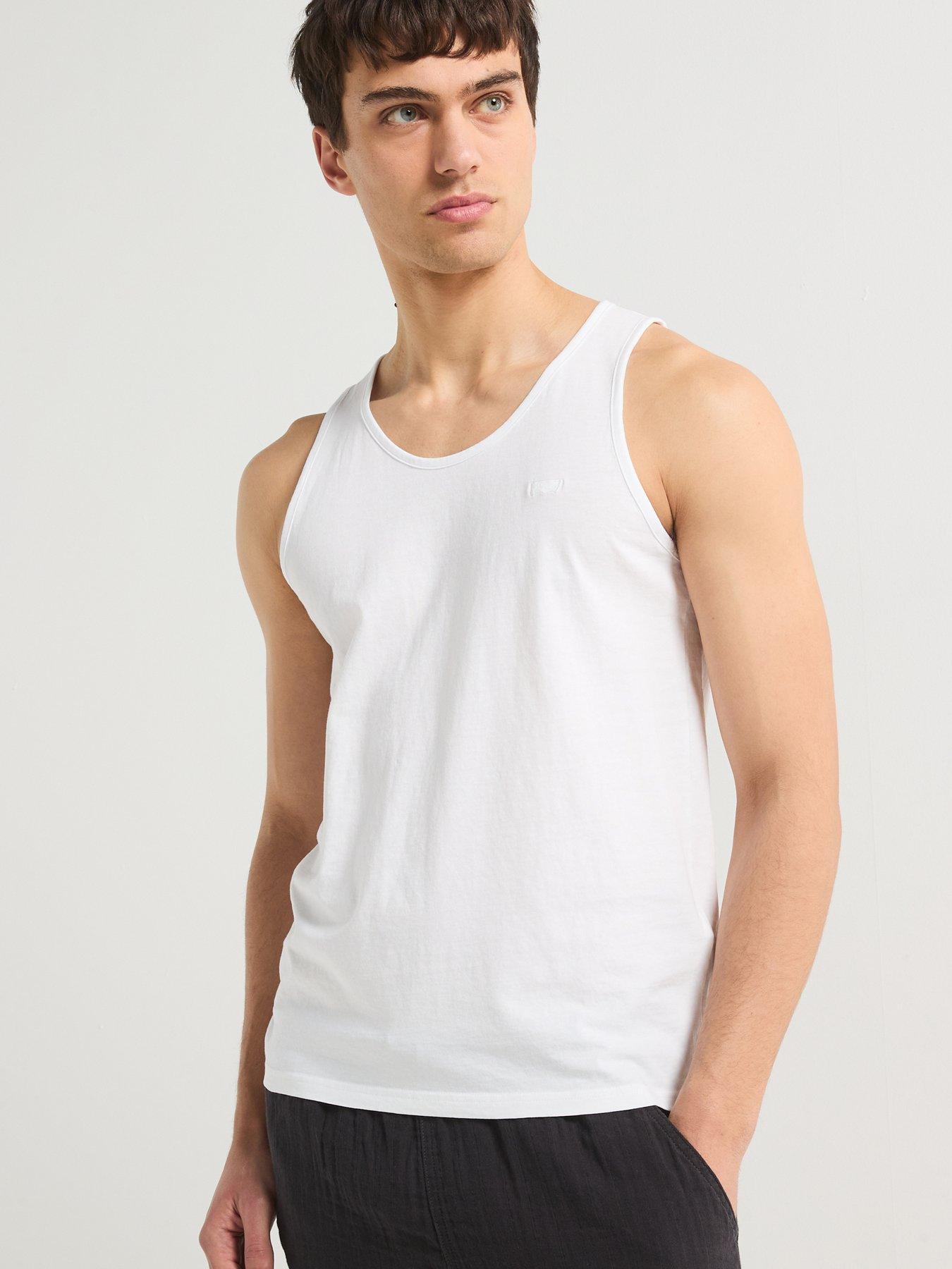 image of levis-housemark-logo-vest-white