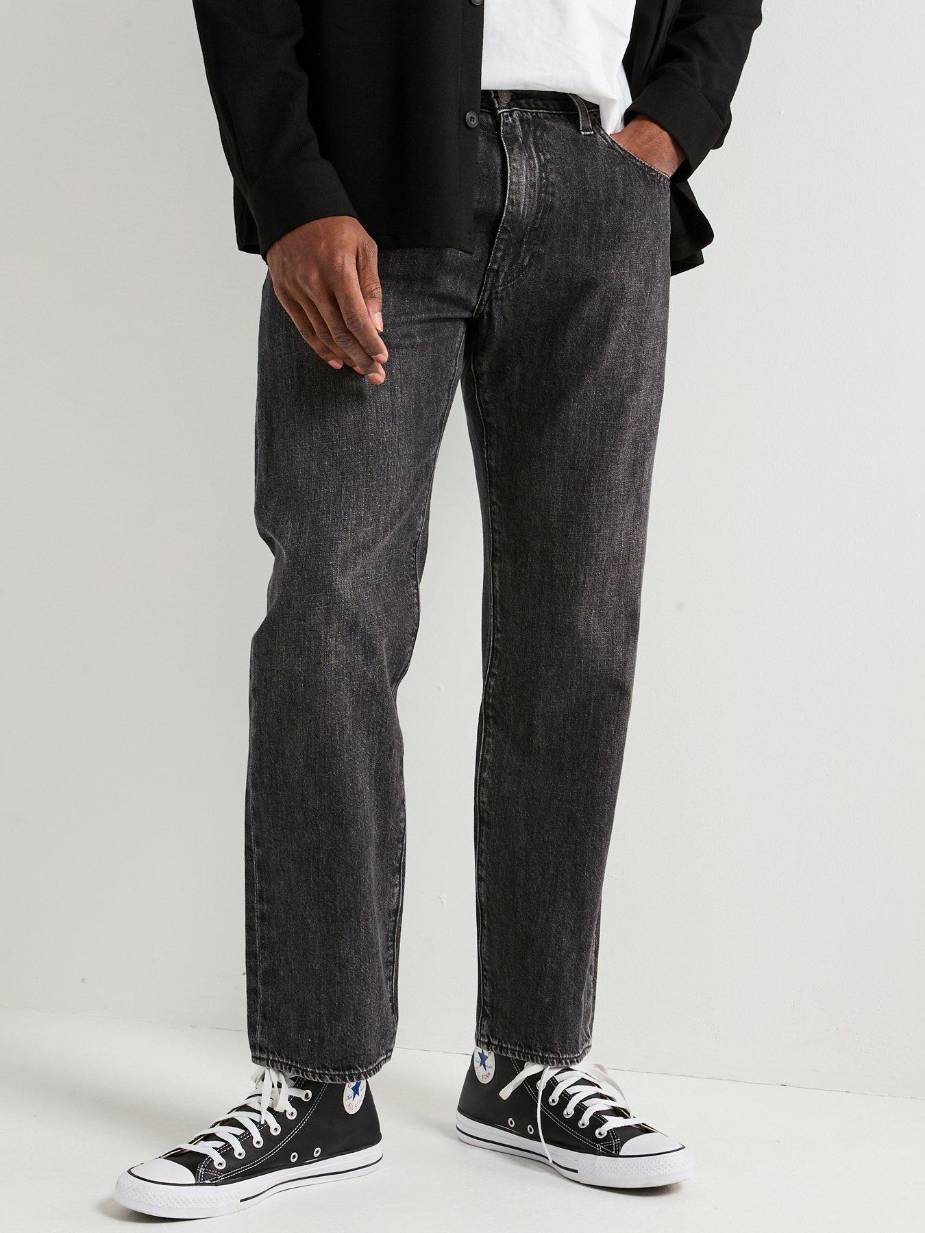 Image 1 of 5 of Levi's 555 Relaxed Straight Jeans - Black