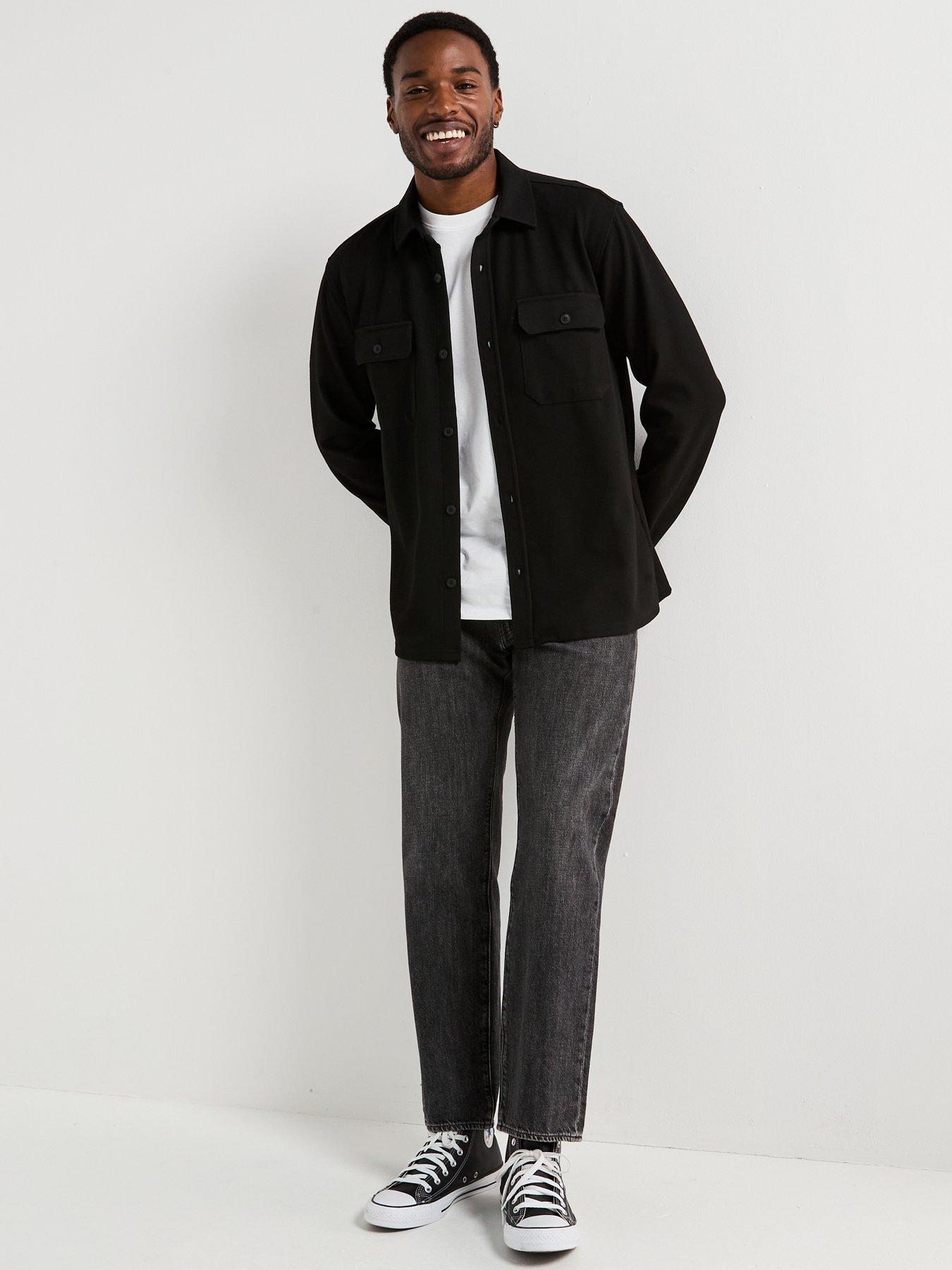 Image 3 of 5 of Levi's 555 Relaxed Straight Jeans - Black