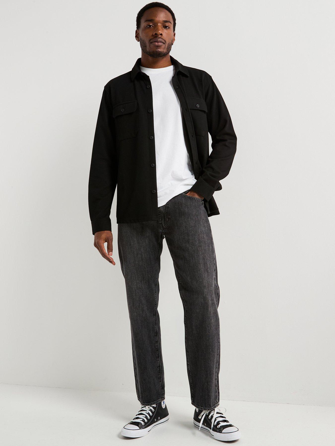Image 4 of 5 of Levi's 555 Relaxed Straight Jeans - Black