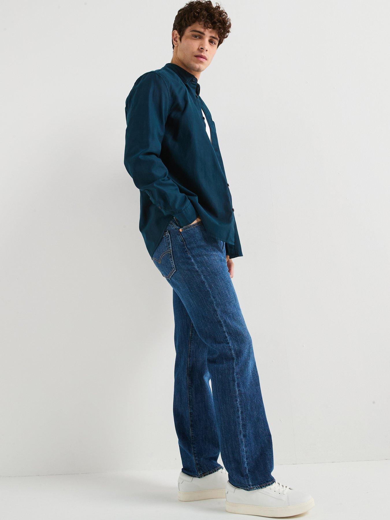  image of levis-555-relaxed-straight-jeans-medium-indigo