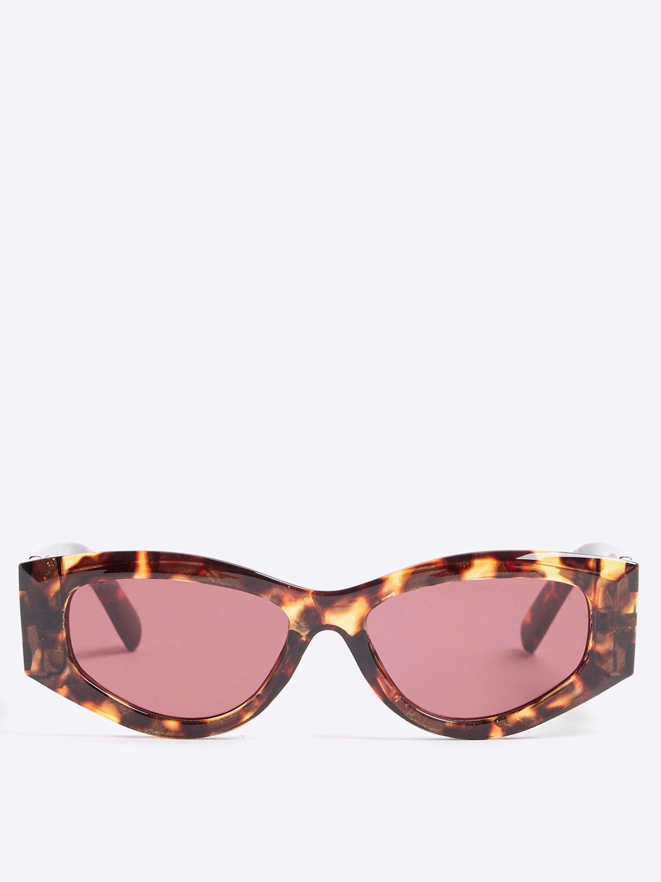  image of river-island-cateye-slim-chain-temple-tortoise