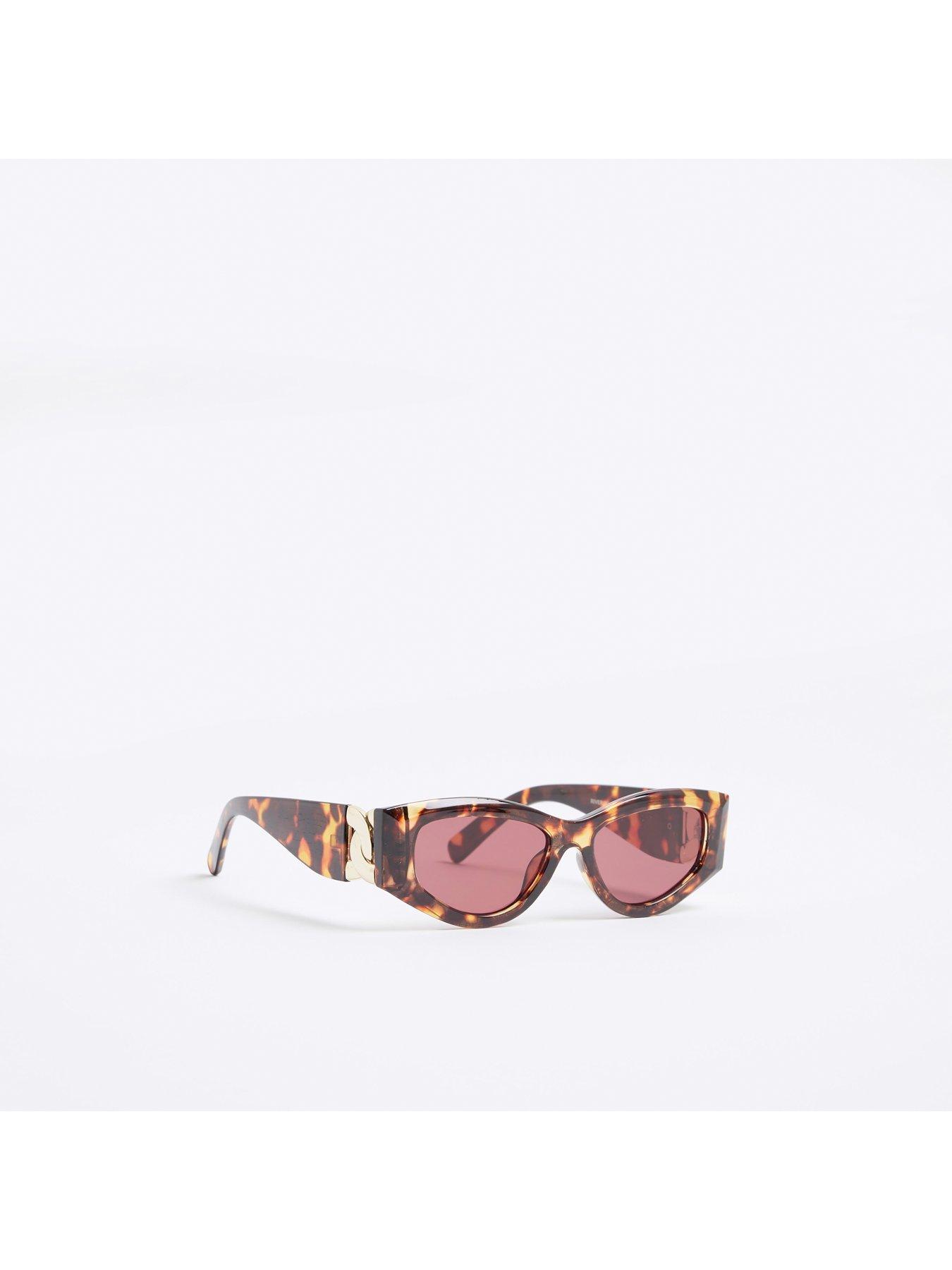  image of river-island-cateye-slim-chain-temple-tortoise