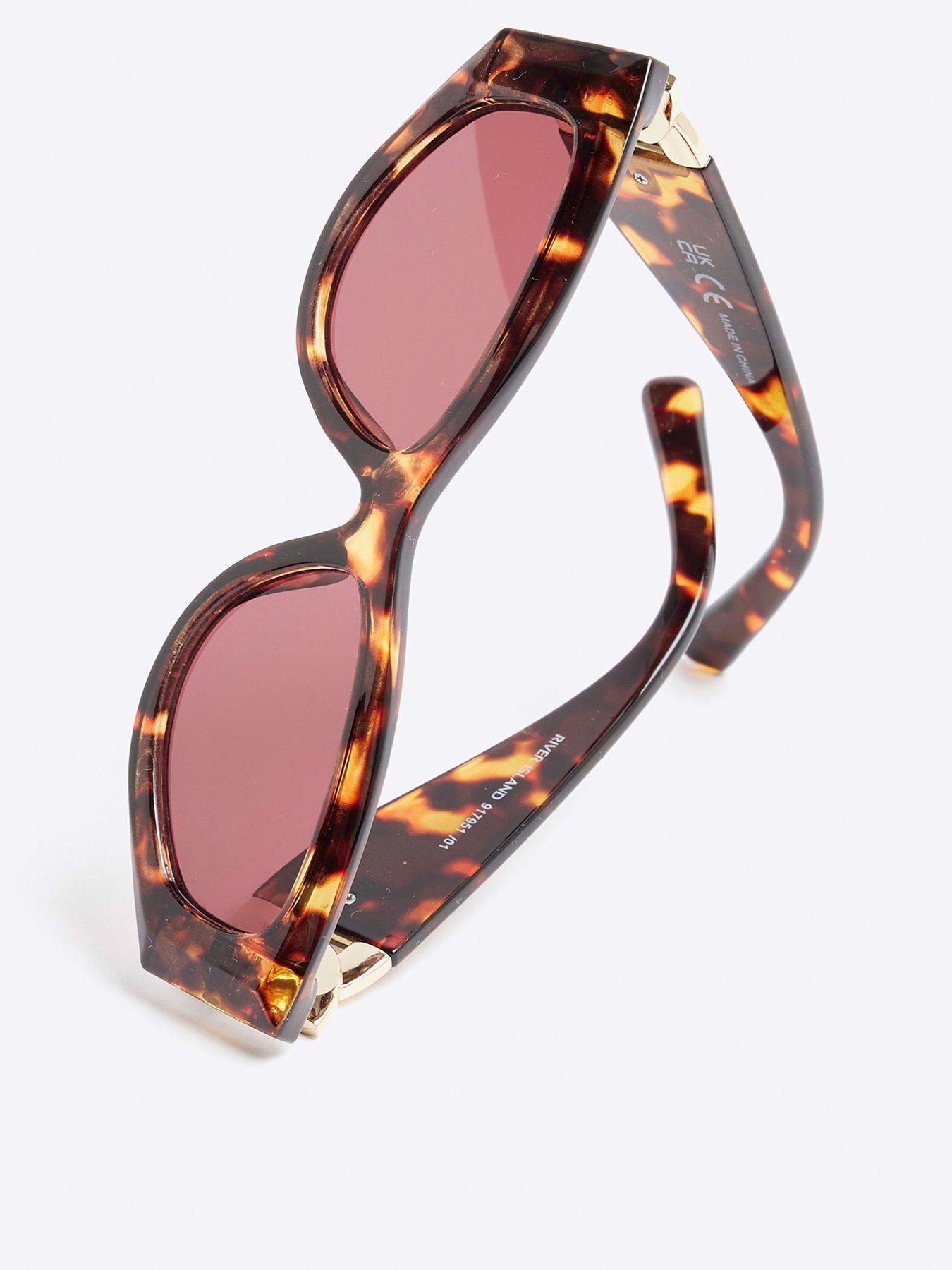  image of river-island-cateye-slim-chain-temple-tortoise