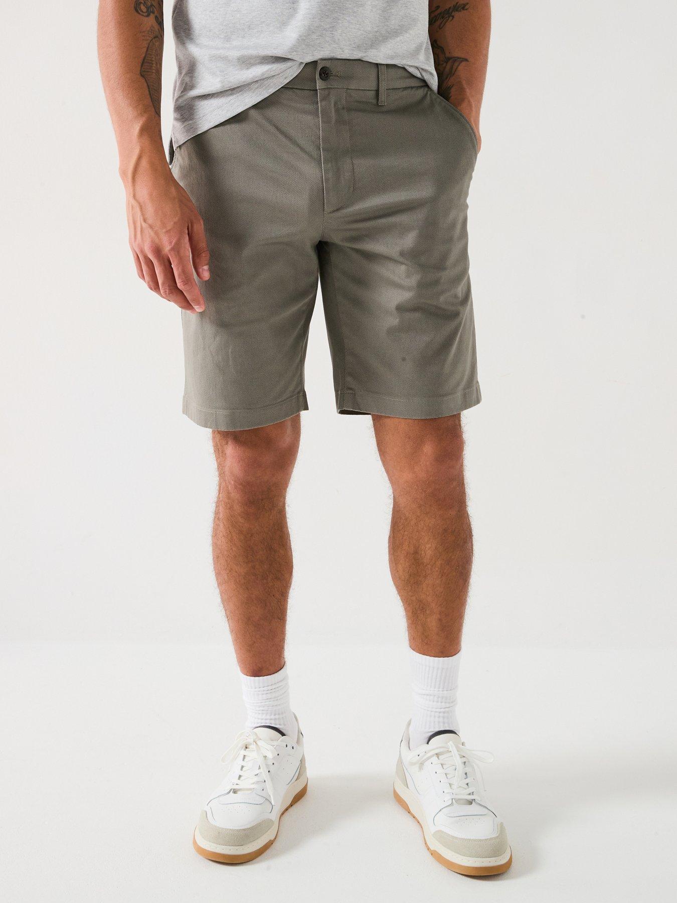  image of tommy-hilfiger-harlem-printed-structure-chino-shorts-grey