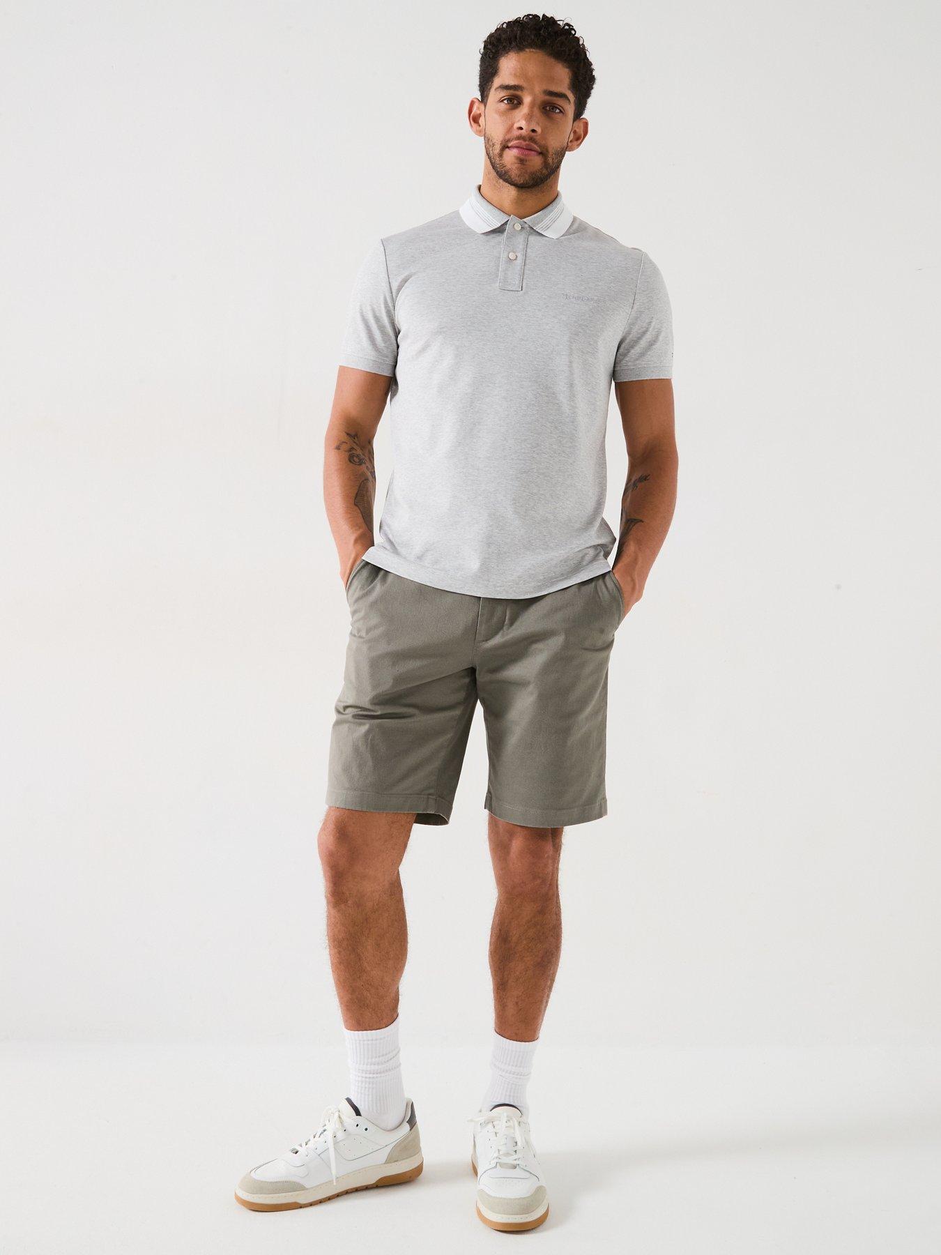  image of tommy-hilfiger-harlem-printed-structure-chino-shorts-grey